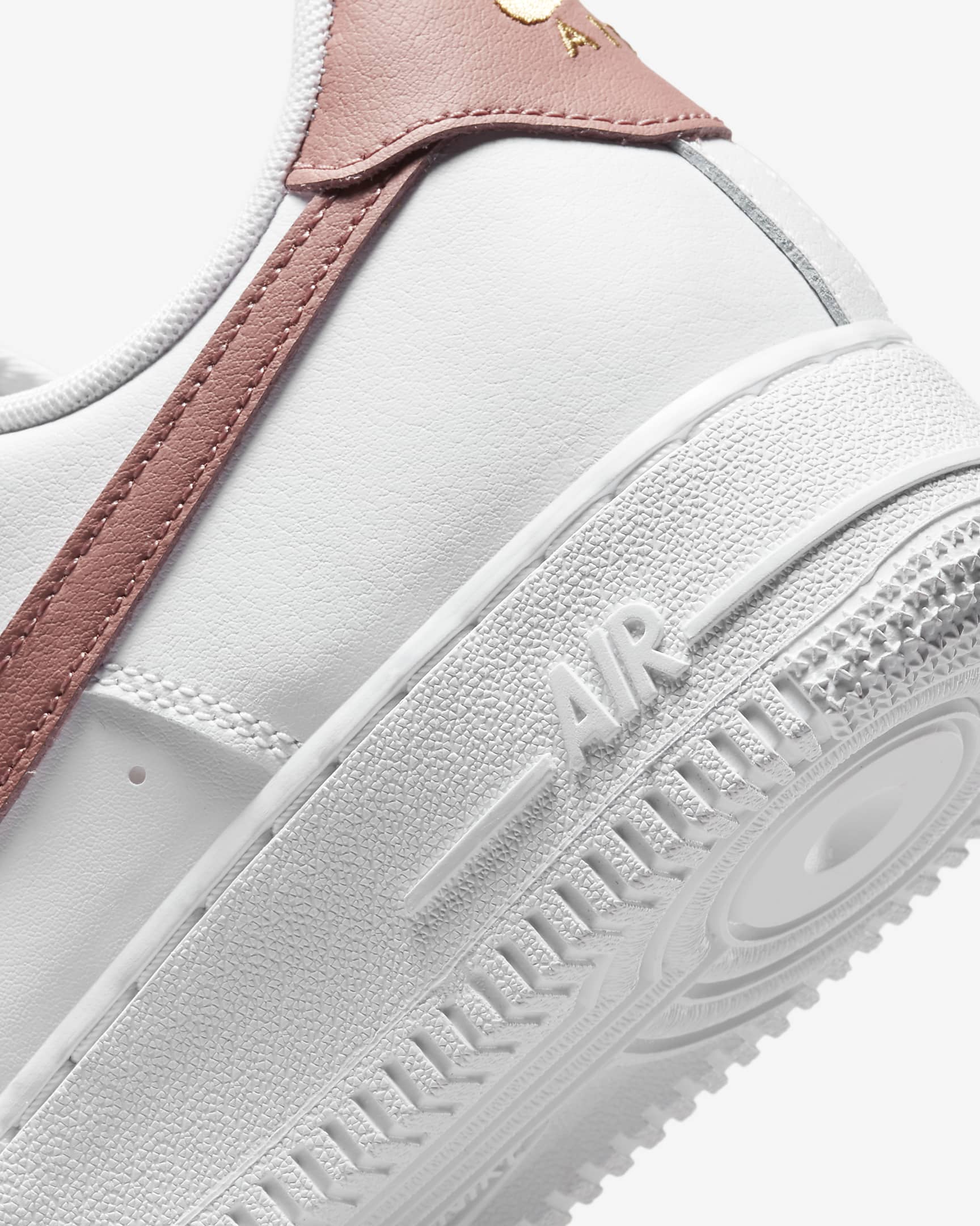 Nike Air Force 1 '07 Essential Women's Shoes - White/White/Rust Pink/Rust Pink