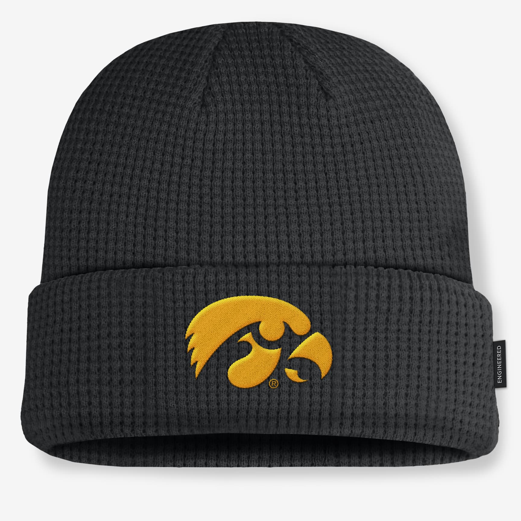 Iowa Hawkeyes Sideline Terra Men's Nike College Cuffed Beanie - Black