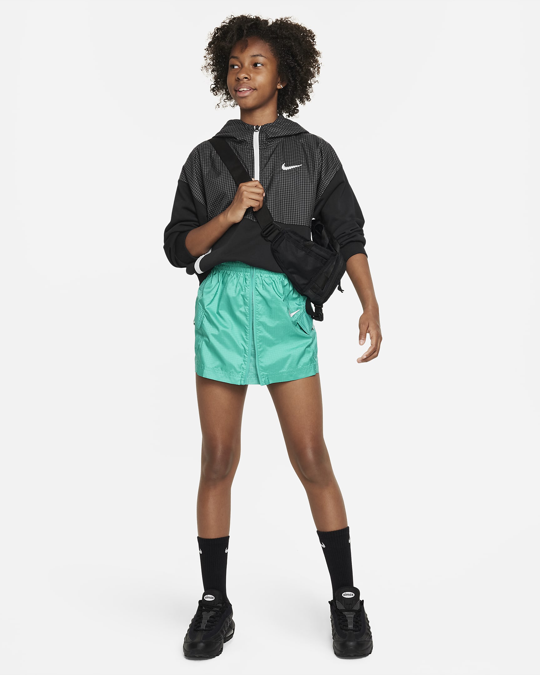 Nike Sportswear Outdoor Play Big Kids' (Girls') High-Waisted Cargo ...