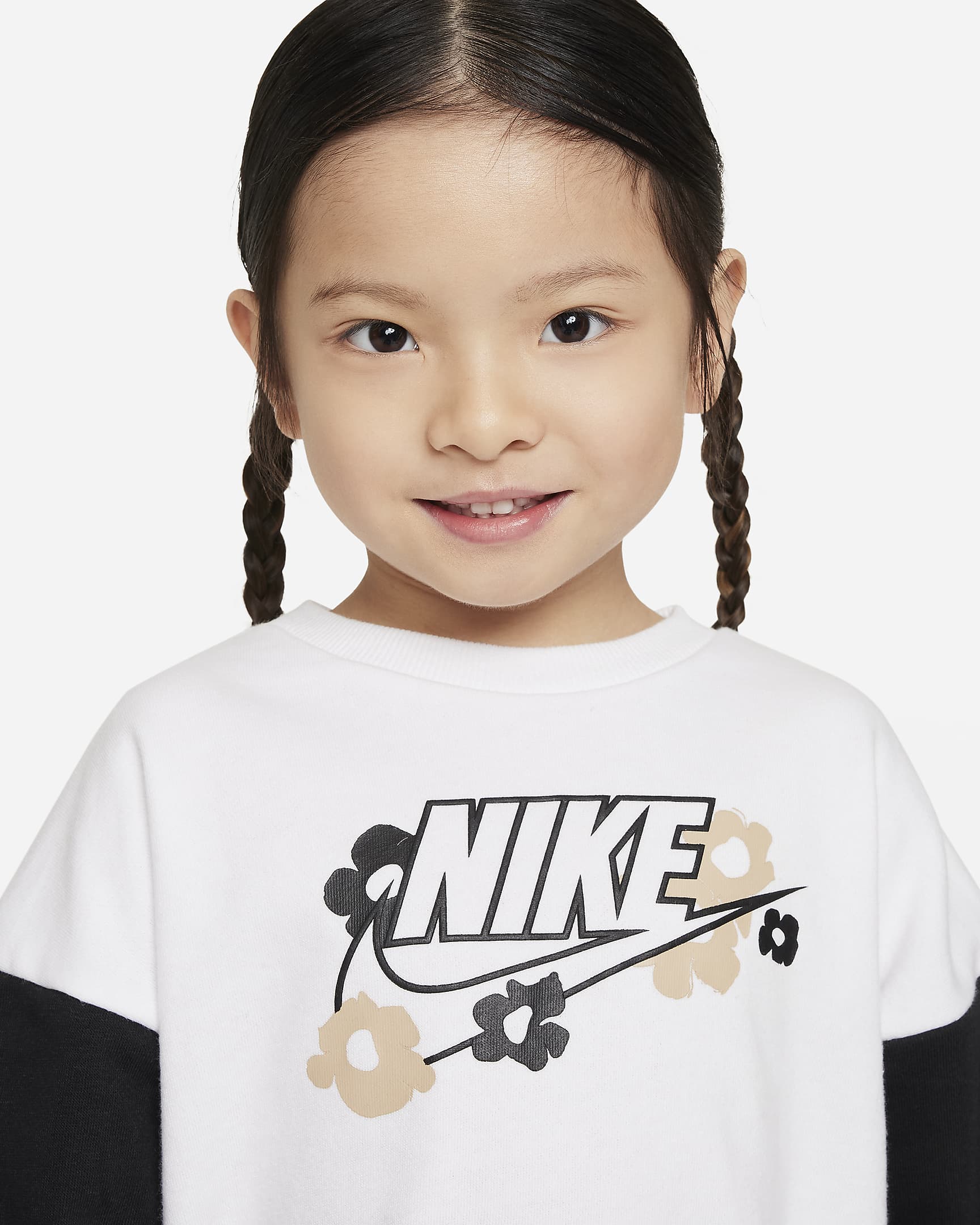 Nike Floral Toddler Crew and Leggings Set - Hemp