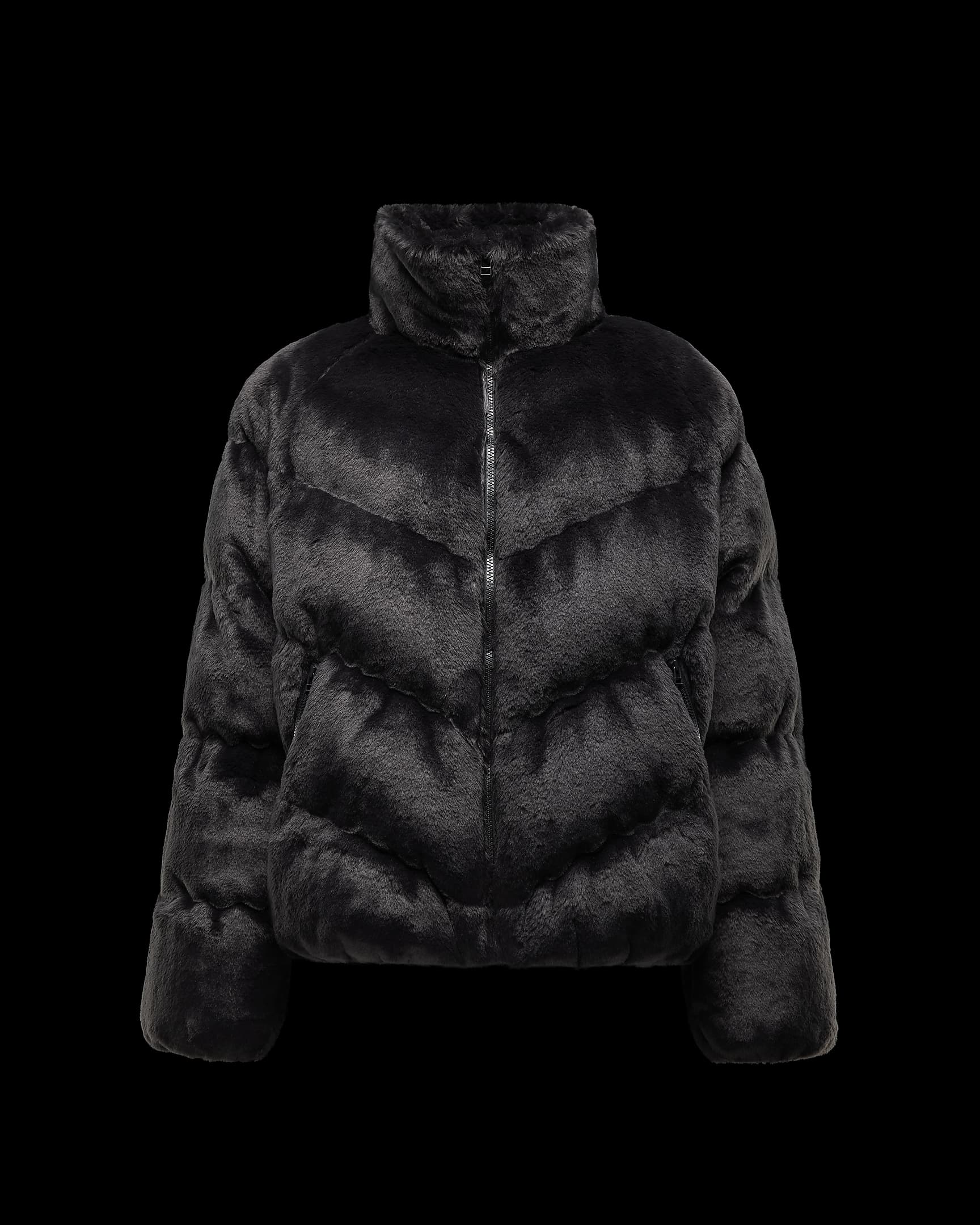 Nike Sportswear Windpuffer Women's Therma-FIT Loose Faux Fur Jacket - Black/White