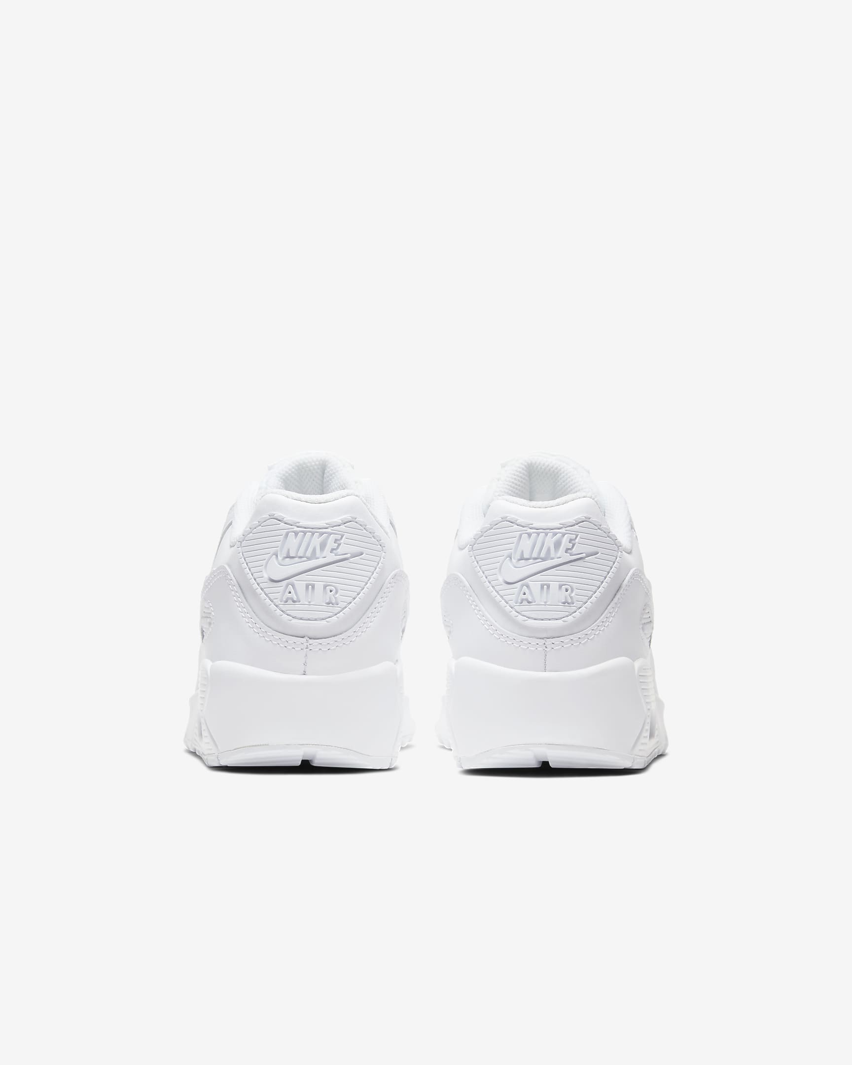 Tenis para niños grandes Nike Air Max 90 LTR - Blanco/Plata metalizado/Blanco/Blanco