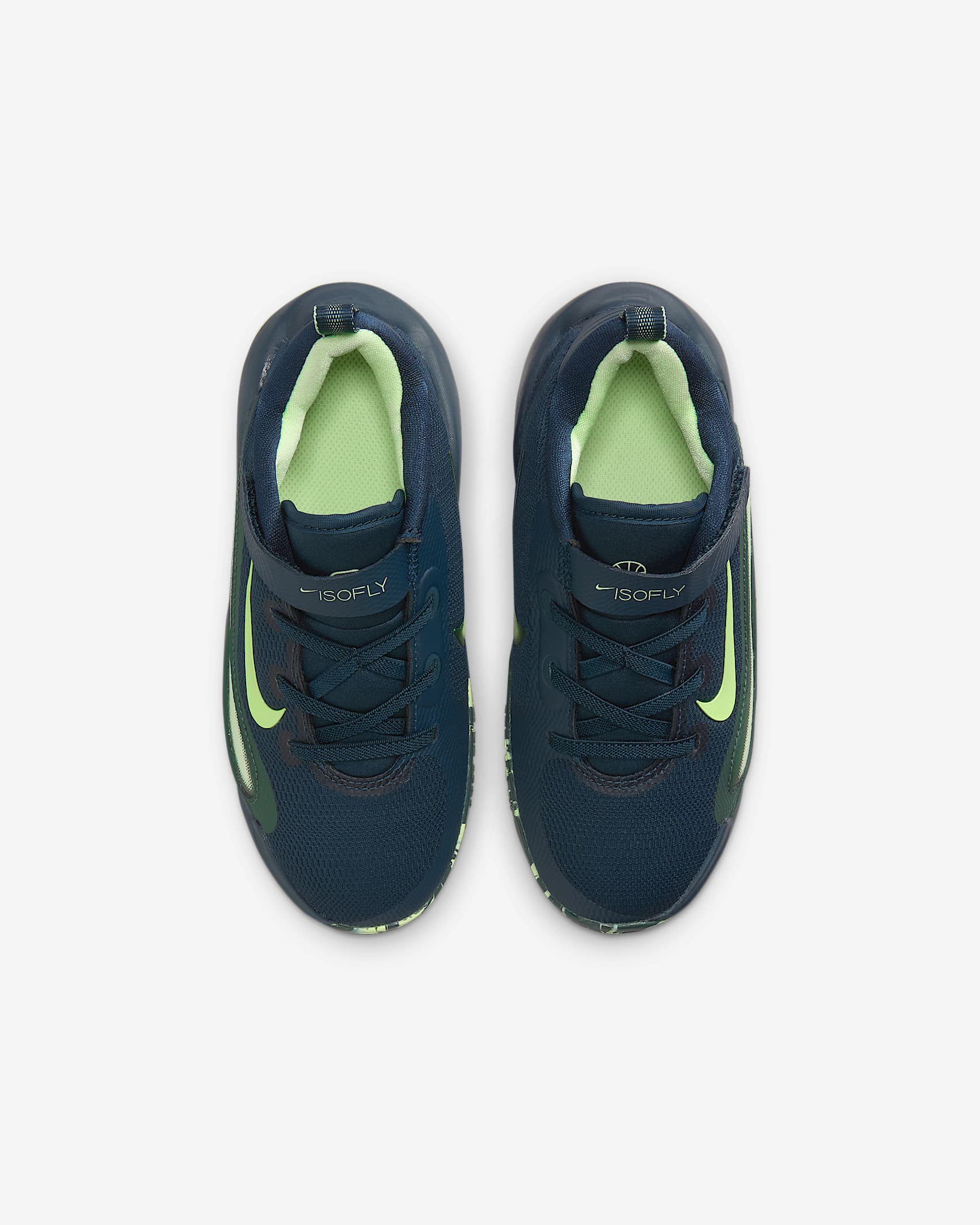 Nike IsoFly Little Kids' Shoes - Armory Navy/Vintage Green/Barely Volt