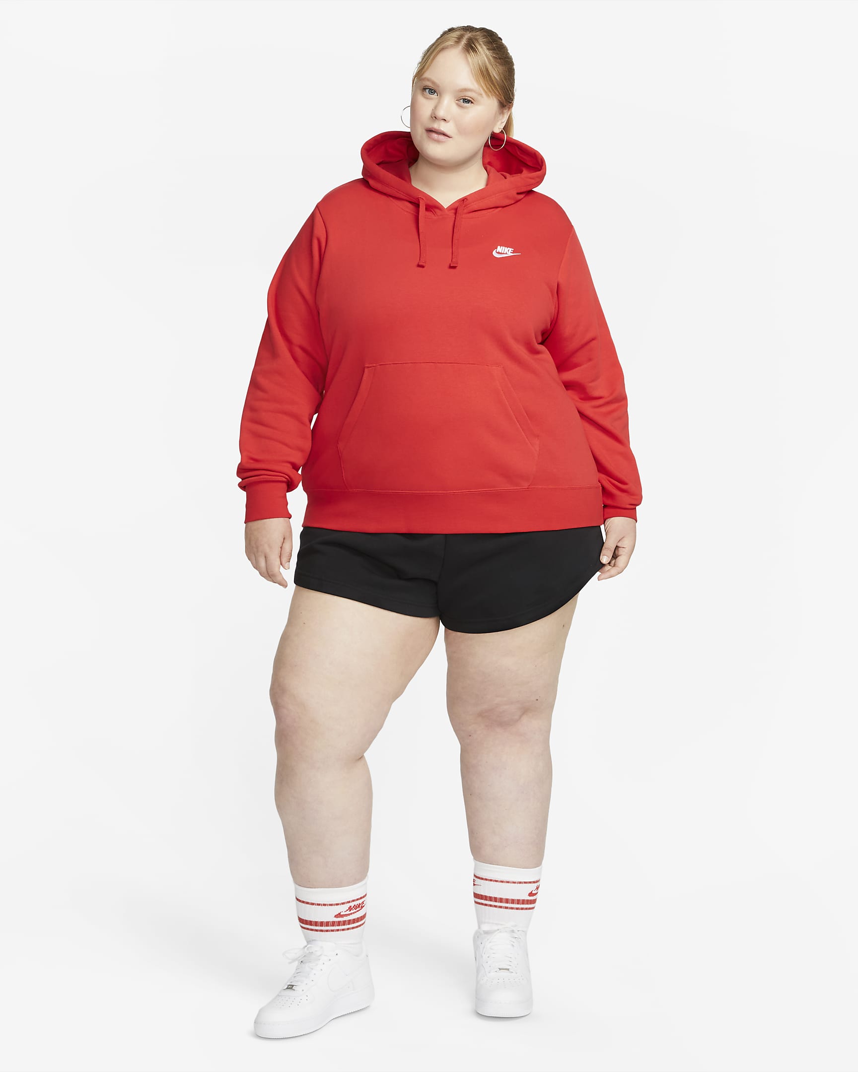 Sweat à capuche Nike Sportswear Club Fleece pour Femme (grande taille ...