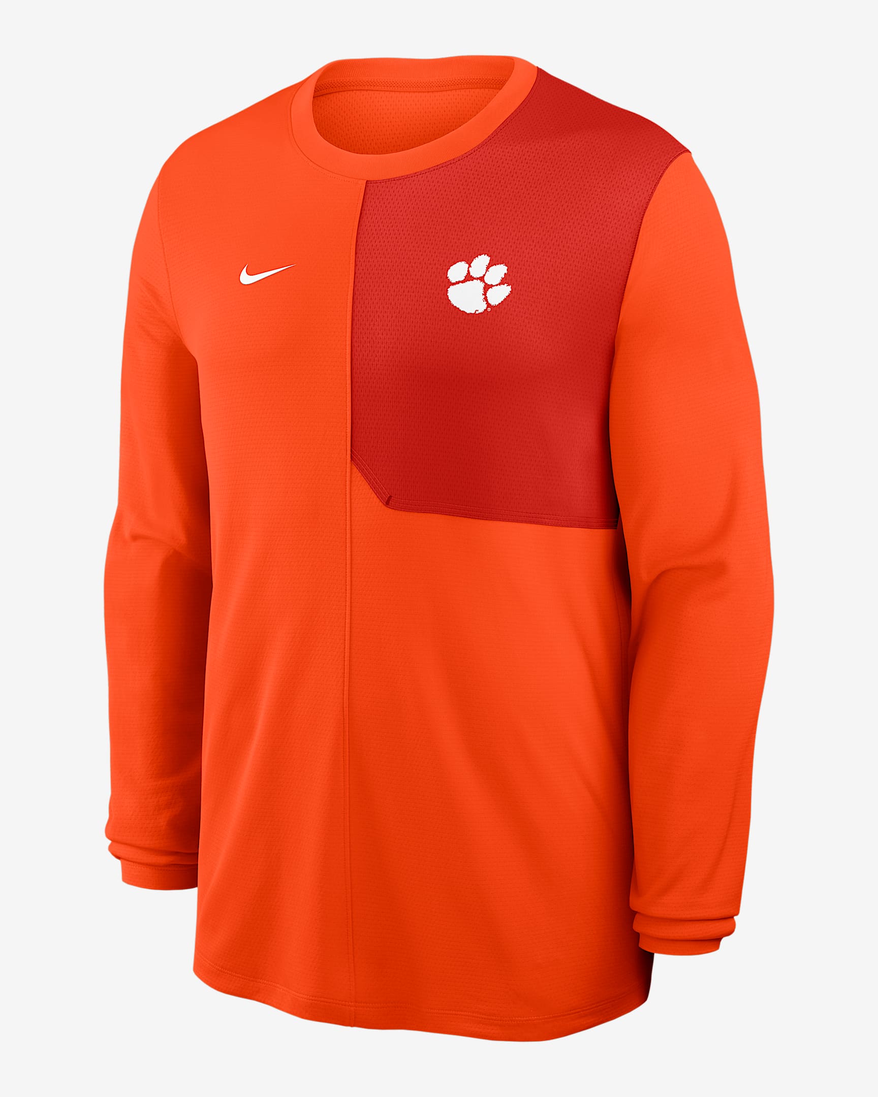 Clemson Sideline Coach Men's Nike Dri-FIT College Long-Sleeve Top - Orange