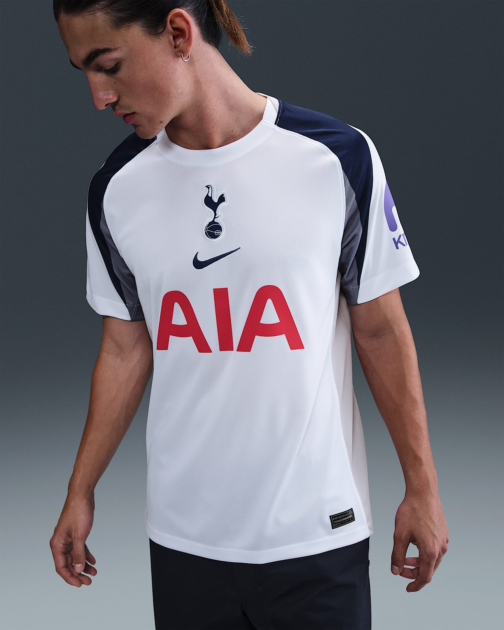 Maglia da calcio replica Nike Dri-FIT Tottenham Hotspur 2025/26 Stadium da uomo – Home - Bianco/Light Iron Ore/Binary Blue