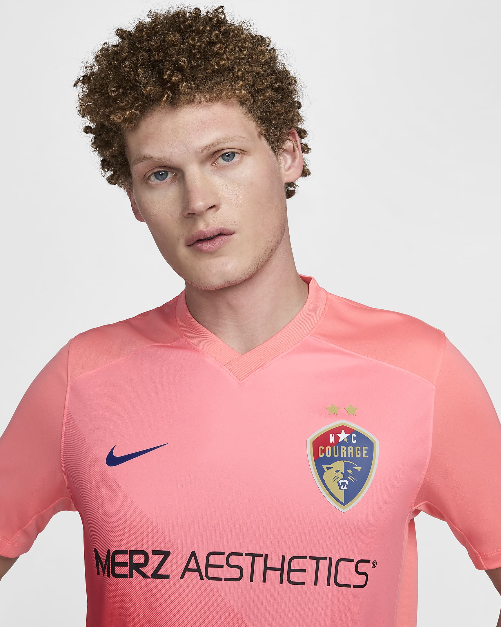 North Carolina Courage 2024 Stadium Secondary Men's Nike Dri-FIT NWSL Replica Jersey - Pink Gaze