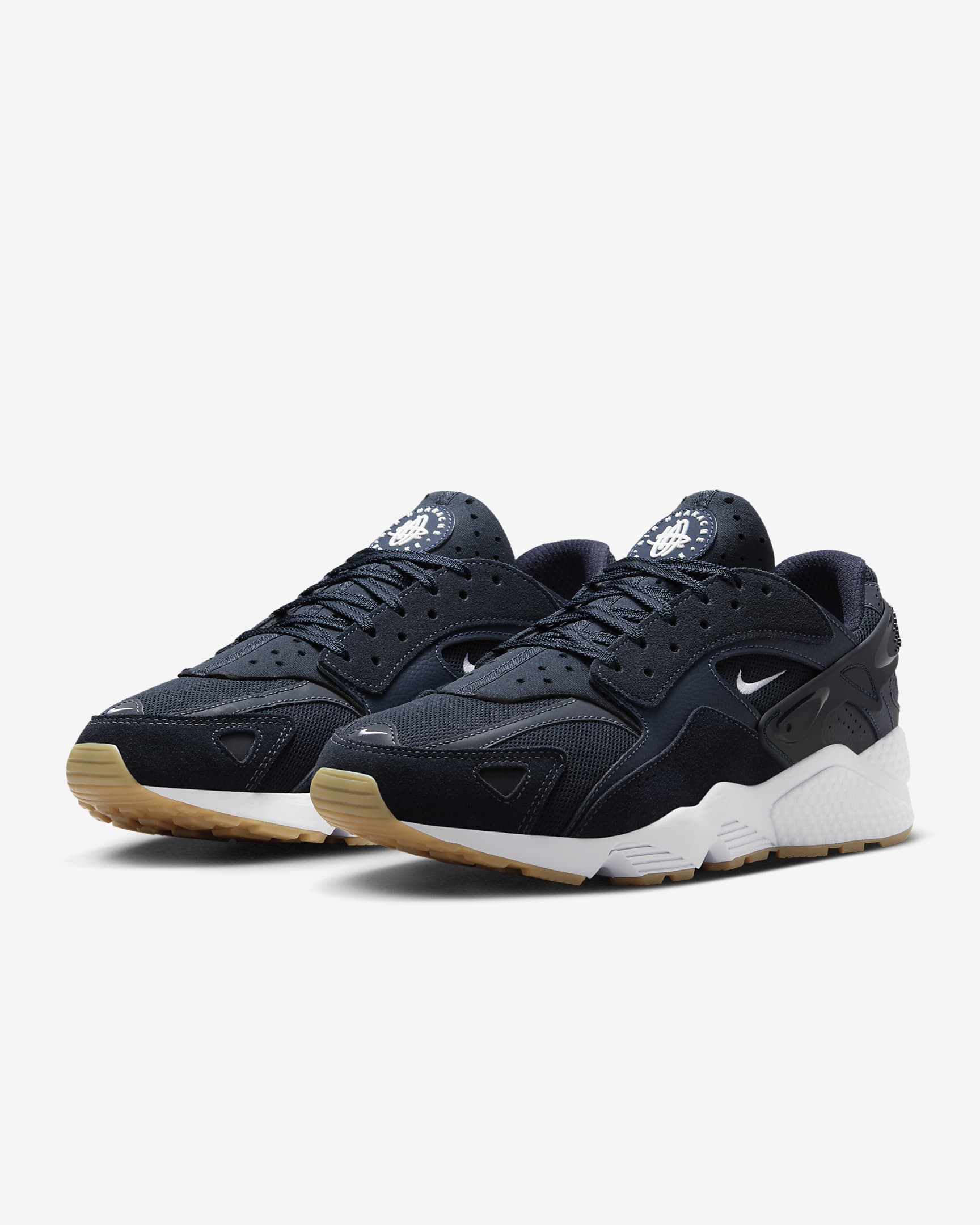 Nike Air Huarache Runner Erkek Ayakkabısı - Dark Obsidian/Obsidian/Gum Dark Brown/Beyaz