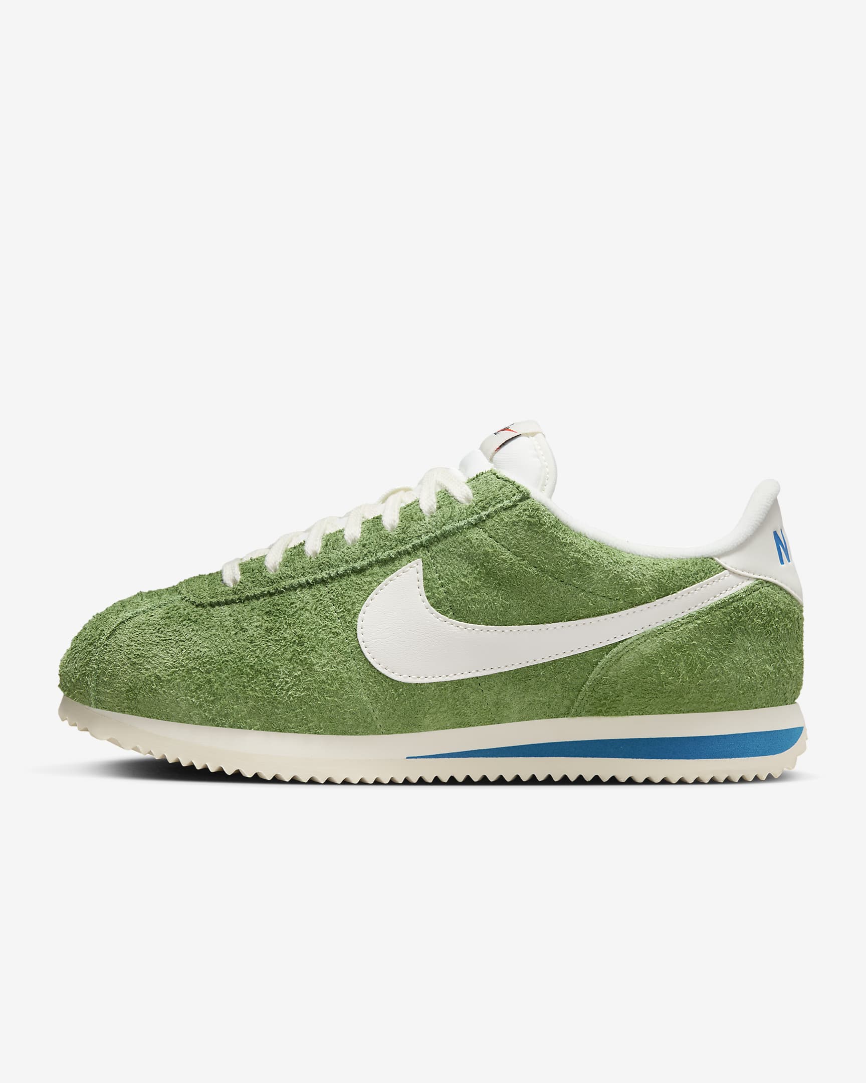 Nike Cortez Vintage Suede Schuh - Chlorophyll/Light Photo Blue/Coconut Milk/Sail