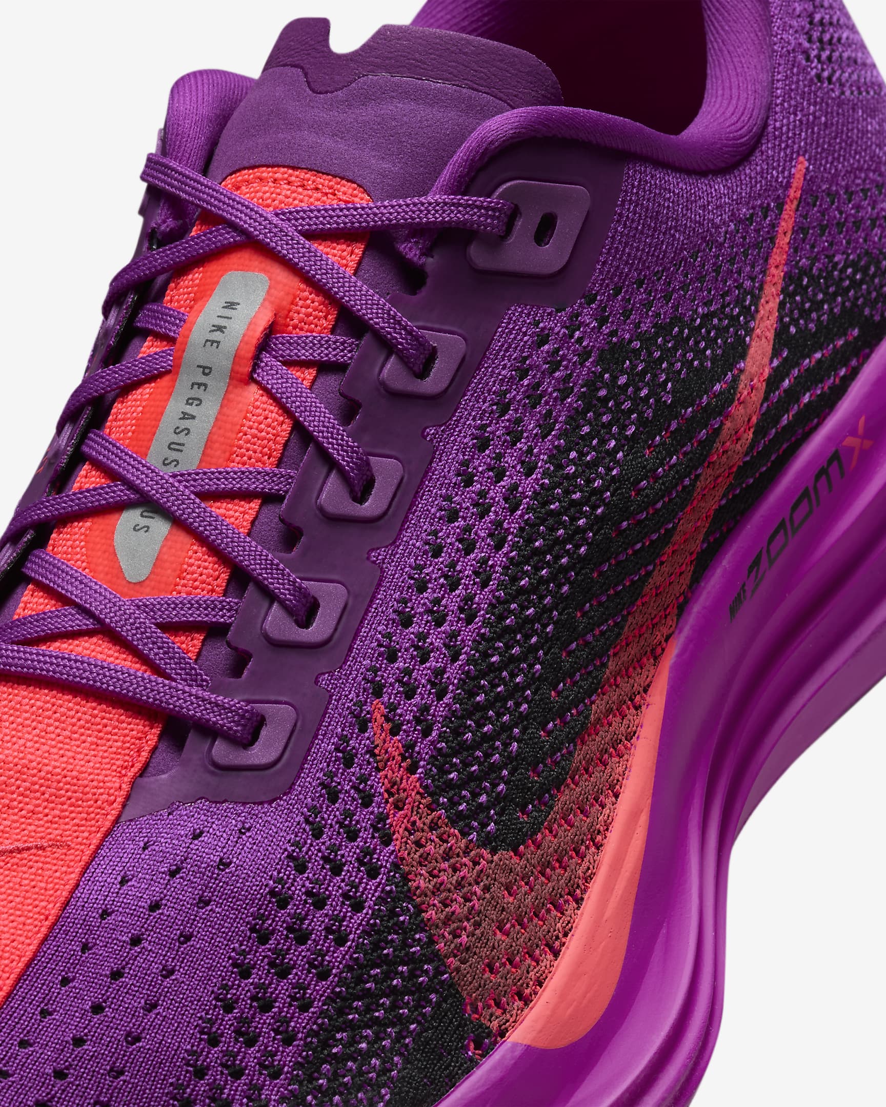 Nike Pegasus Plus hardloopschoenen voor heren (straat) - Vivid Purple/Zwart/Hot Punch