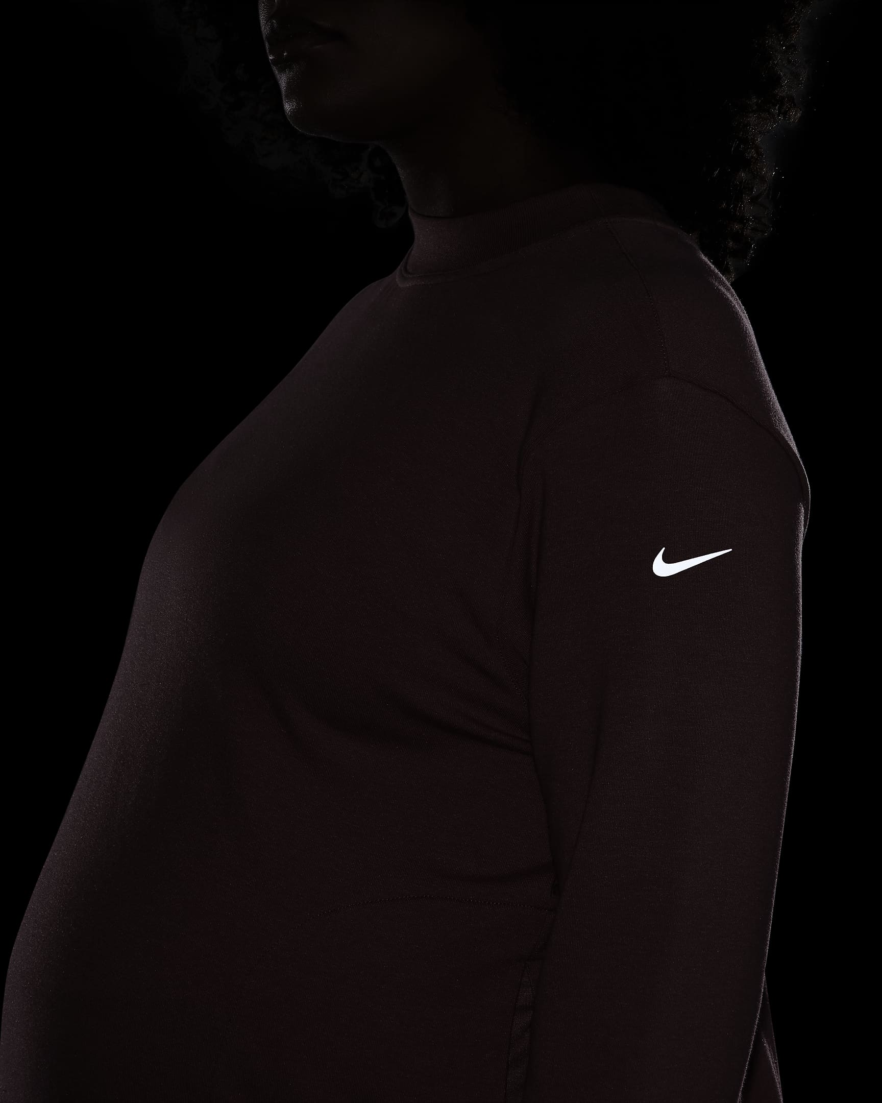 Sudadera reversible de tejido French Terry para mujer (Maternity) Nike (M) One - Rosa cañón