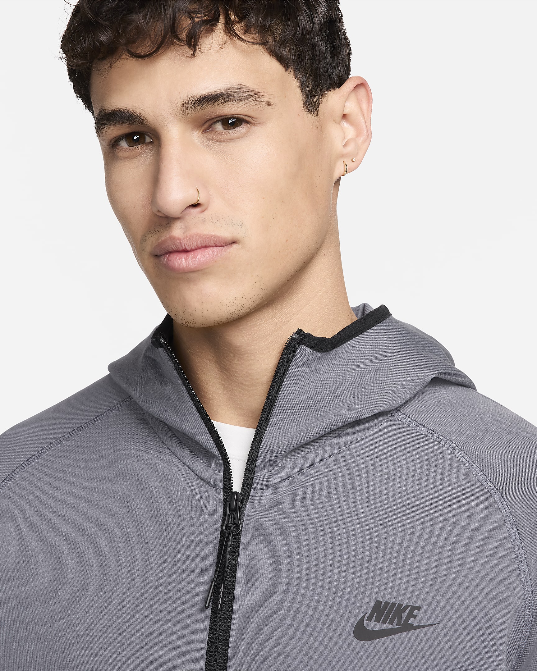 Nike Tech Men's Lightweight Knit FullZip Hoodie.
