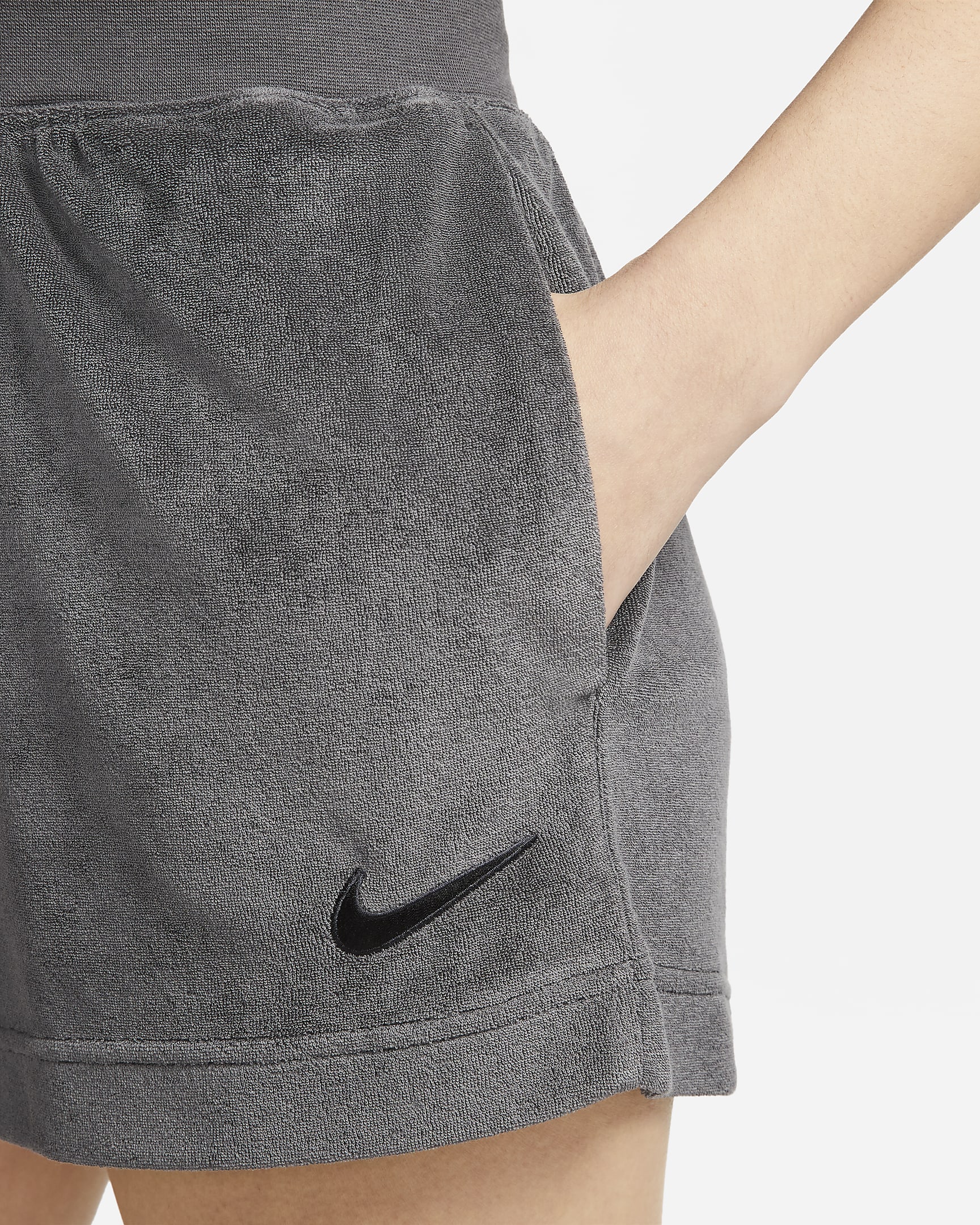 Nike Sportswear Women's Terry Shorts - Anthracite/Black