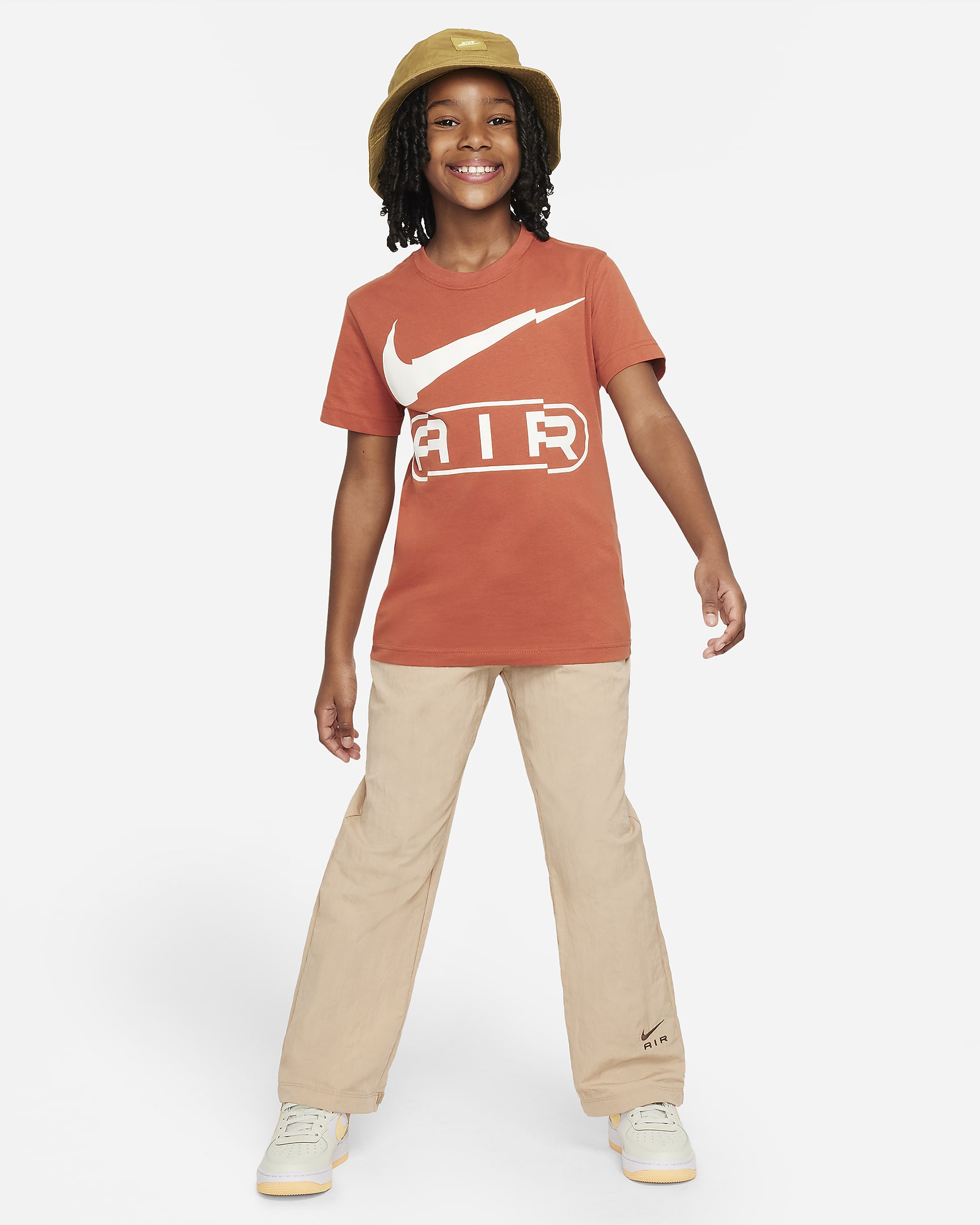 Nike Sportswear Older Kids' (Girls') T-Shirt - Burnt Sunrise