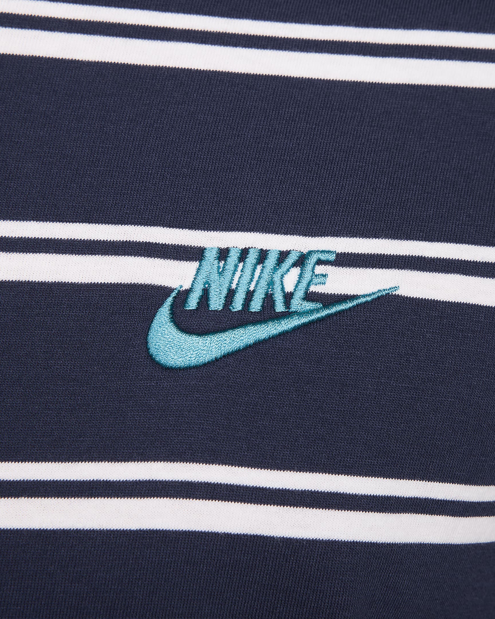 Nike Sportswear Men's Striped T-Shirt - Midnight Navy