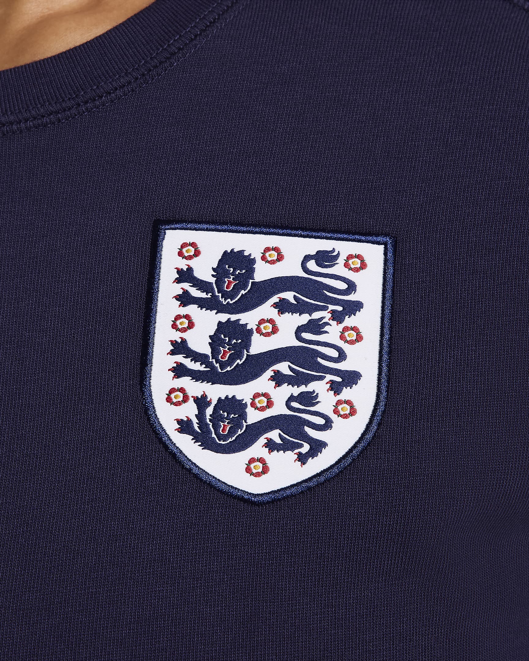 England Travel Nike Kurzarm-Fußballoberteil - Purple Ink/Sesame/Weiß