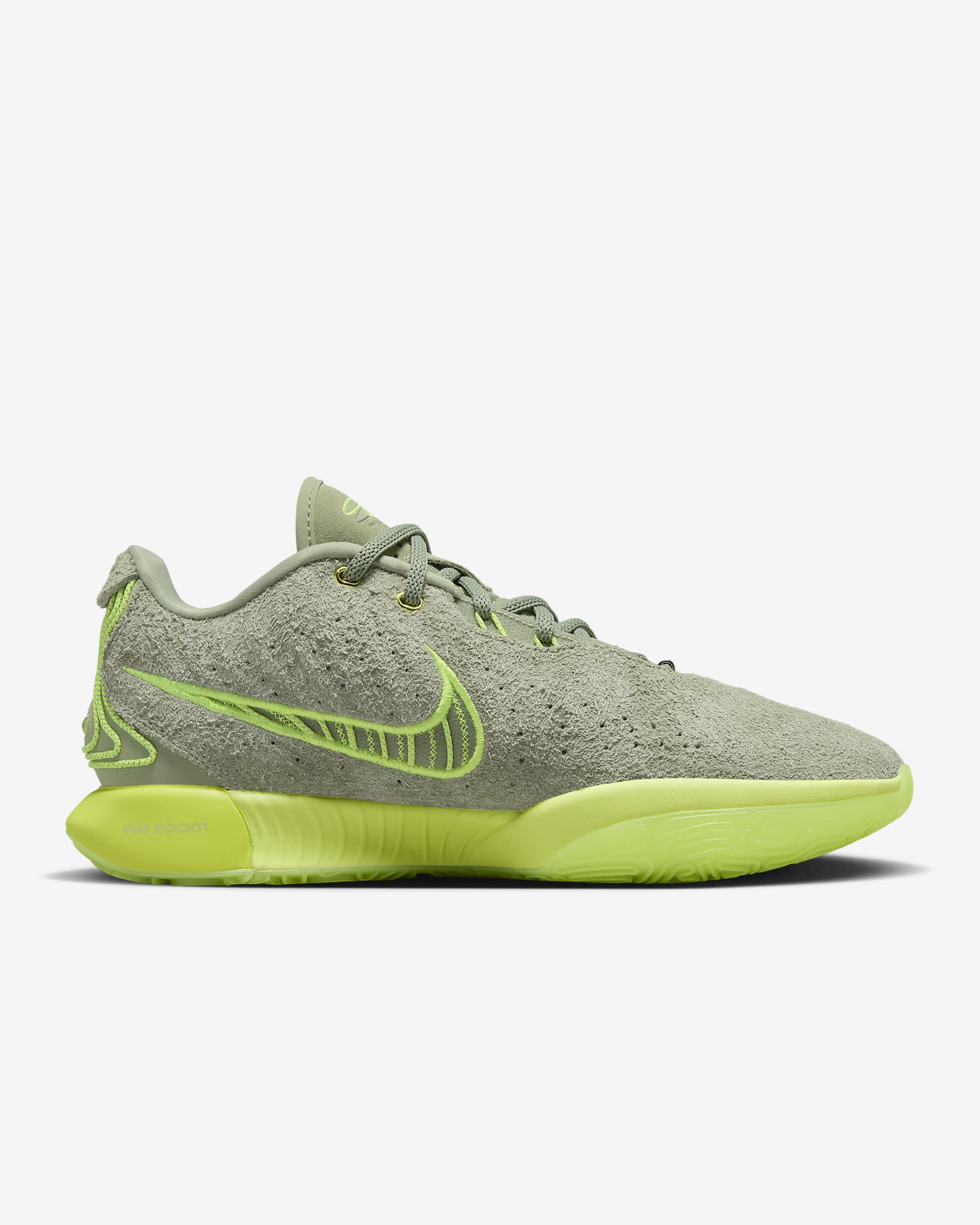 LeBron XXI Basketball Shoes - Oil Green/Volt/Volt