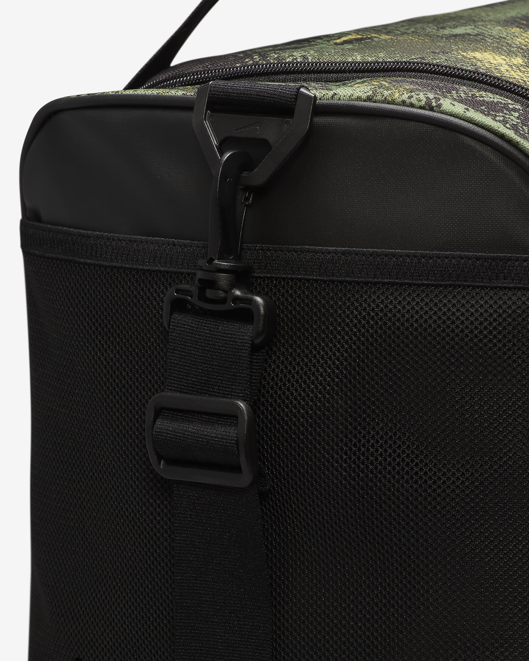 Nike Brasilia Duffel Bag (Medium, 60L) - Oil Green/Black/Coconut Milk