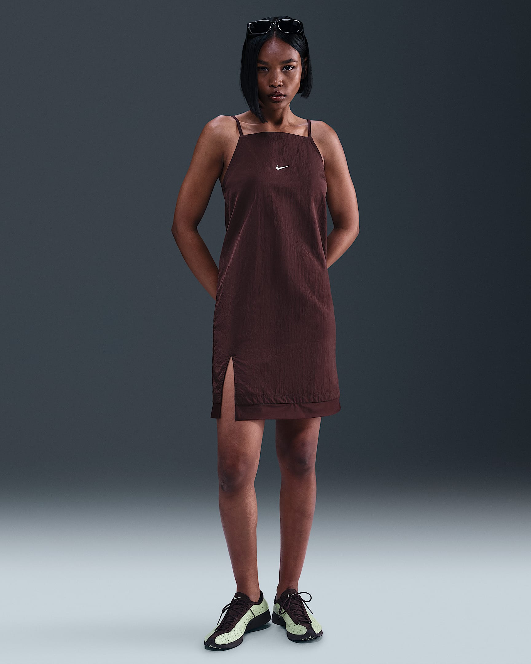 Vestido Cami de tejido Woven para mujer Nike Sportswear - Burdeos enérgico