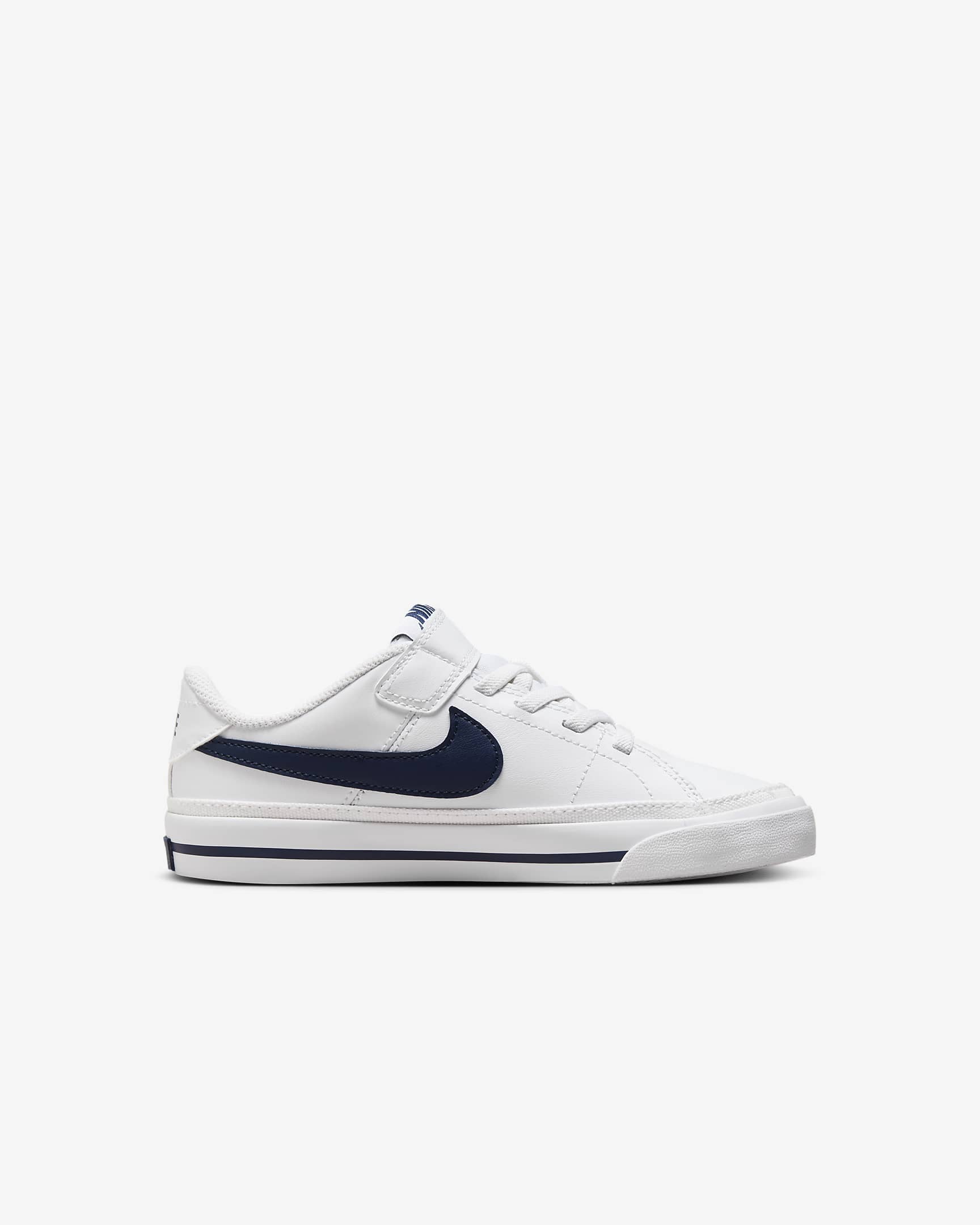 NikeCourt Legacy Younger Kids' Shoes - White/Midnight Navy