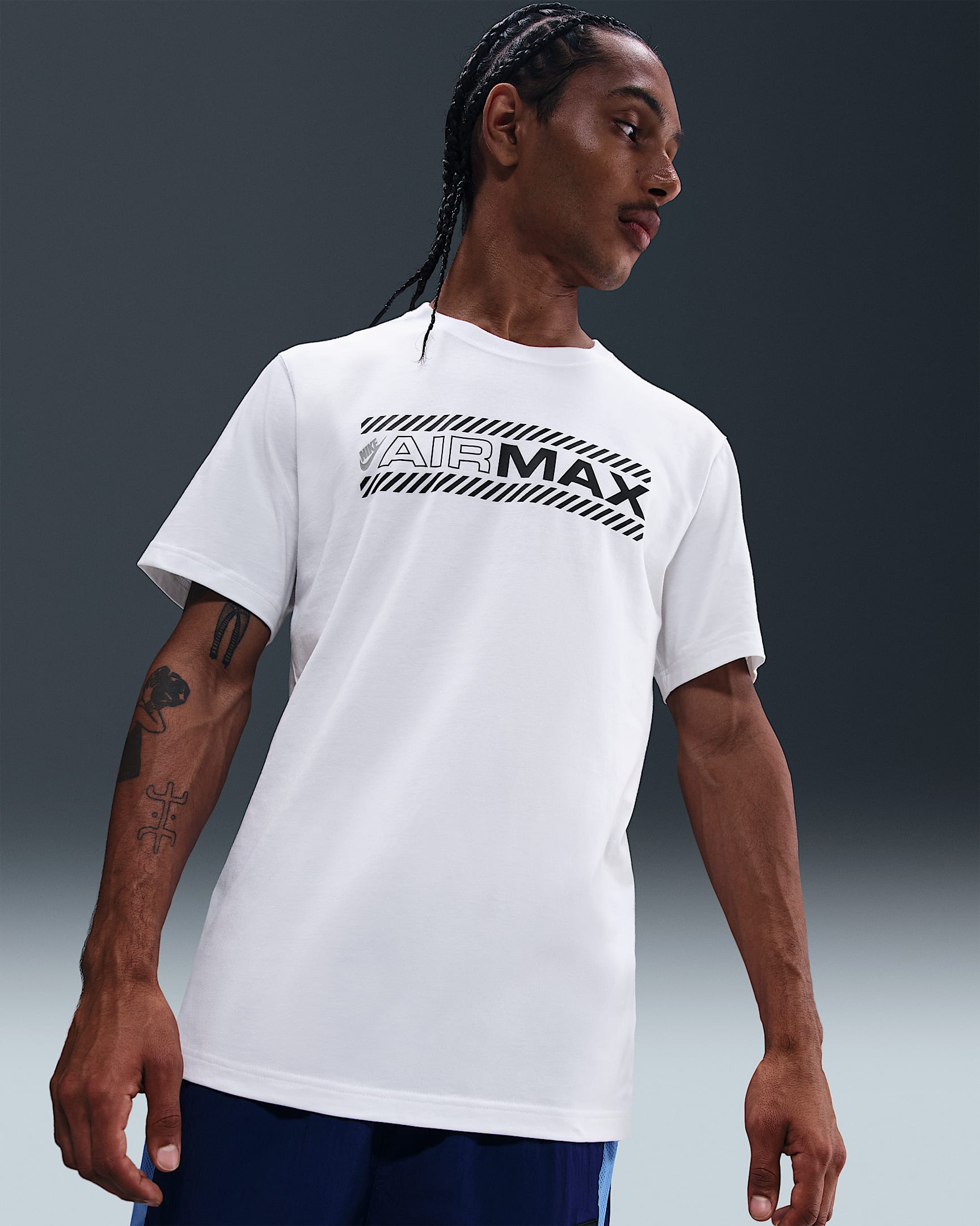 T-shirt Nike Air Max för män - Vit