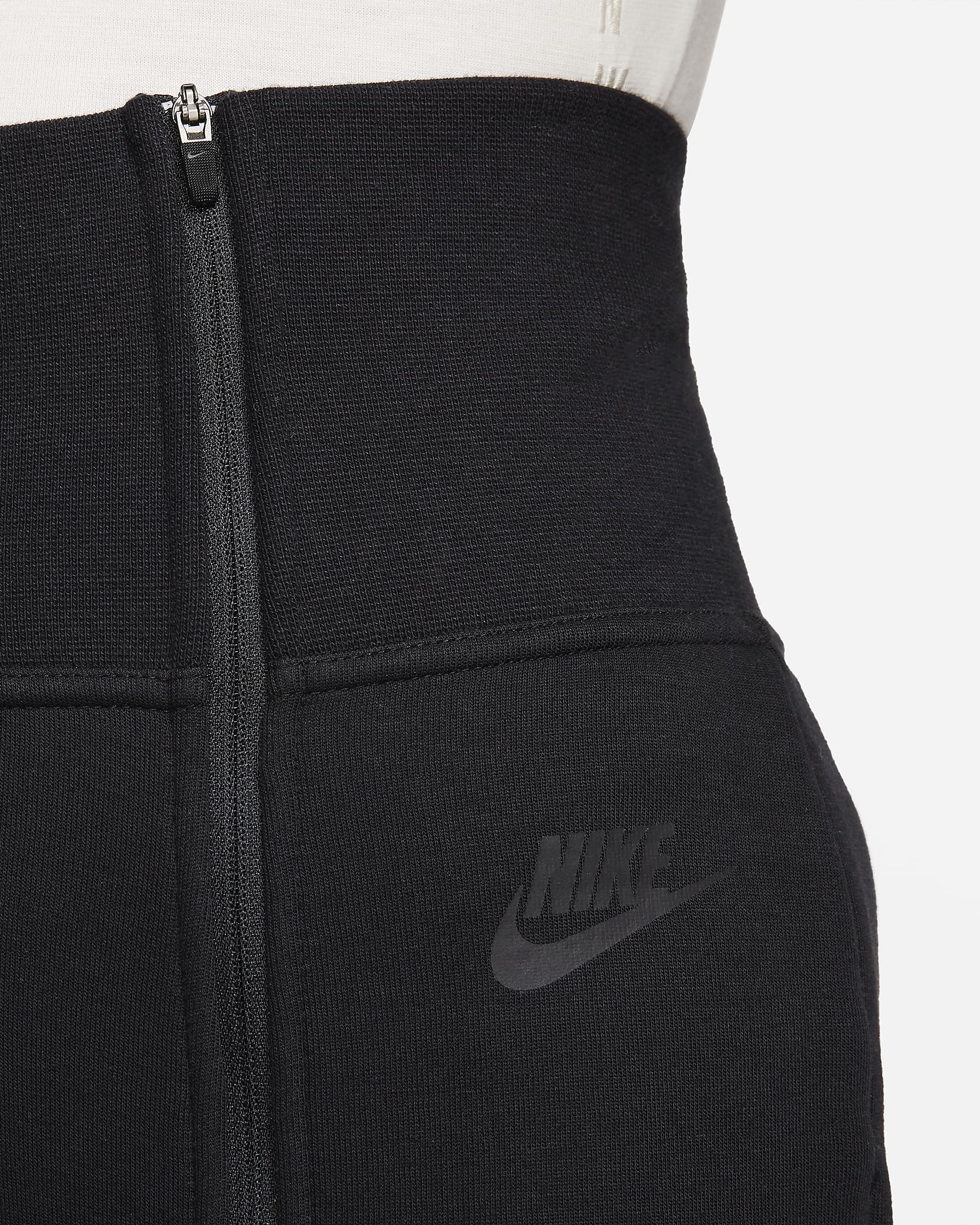 Nike Sportswear Tech Fleece Women's High-Waisted Slim Zip Pants - Black/Black