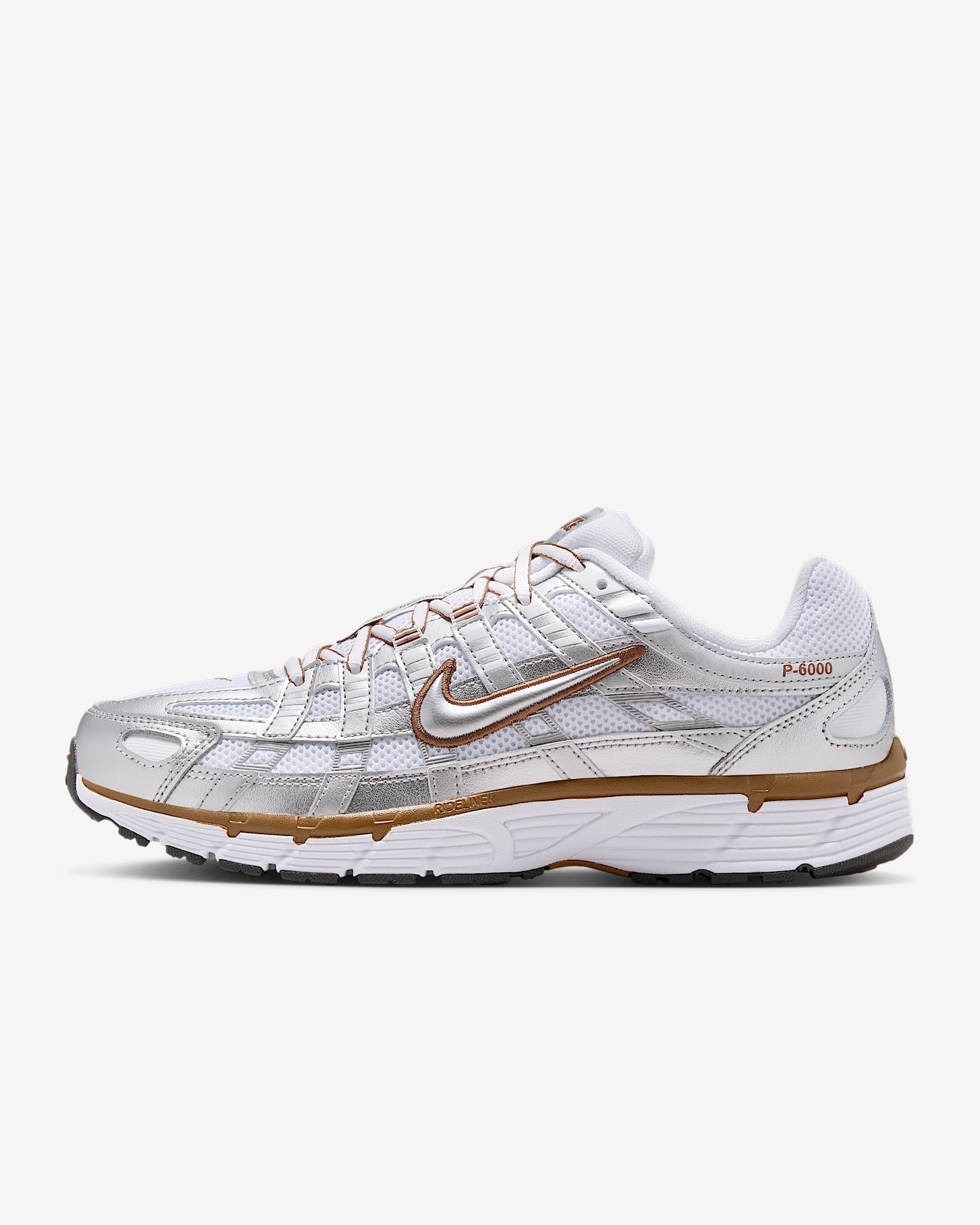Nike P-6000 Women's Shoes - White/Light British Tan/Sail/Metallic Silver