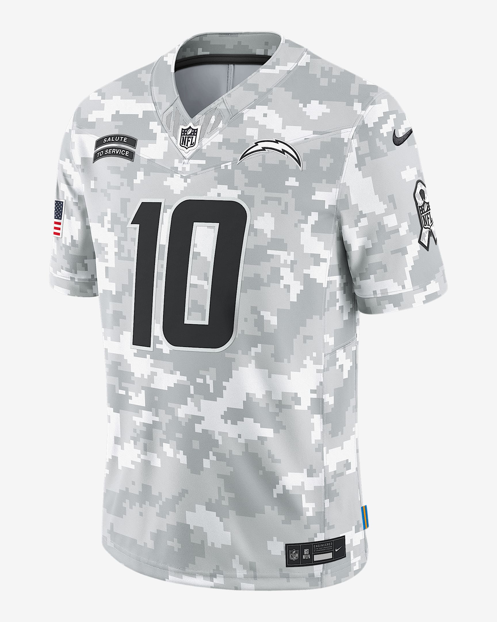 Justin Herbert Los Angeles Chargers Salute to Service Men's Nike Dri