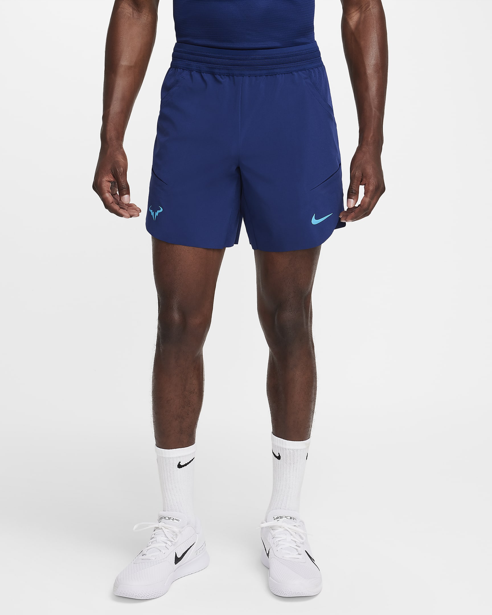 Short de tennis Nike Dri-FIT ADV 18 cm Rafa pour homme - Blue Void/Laser Blue