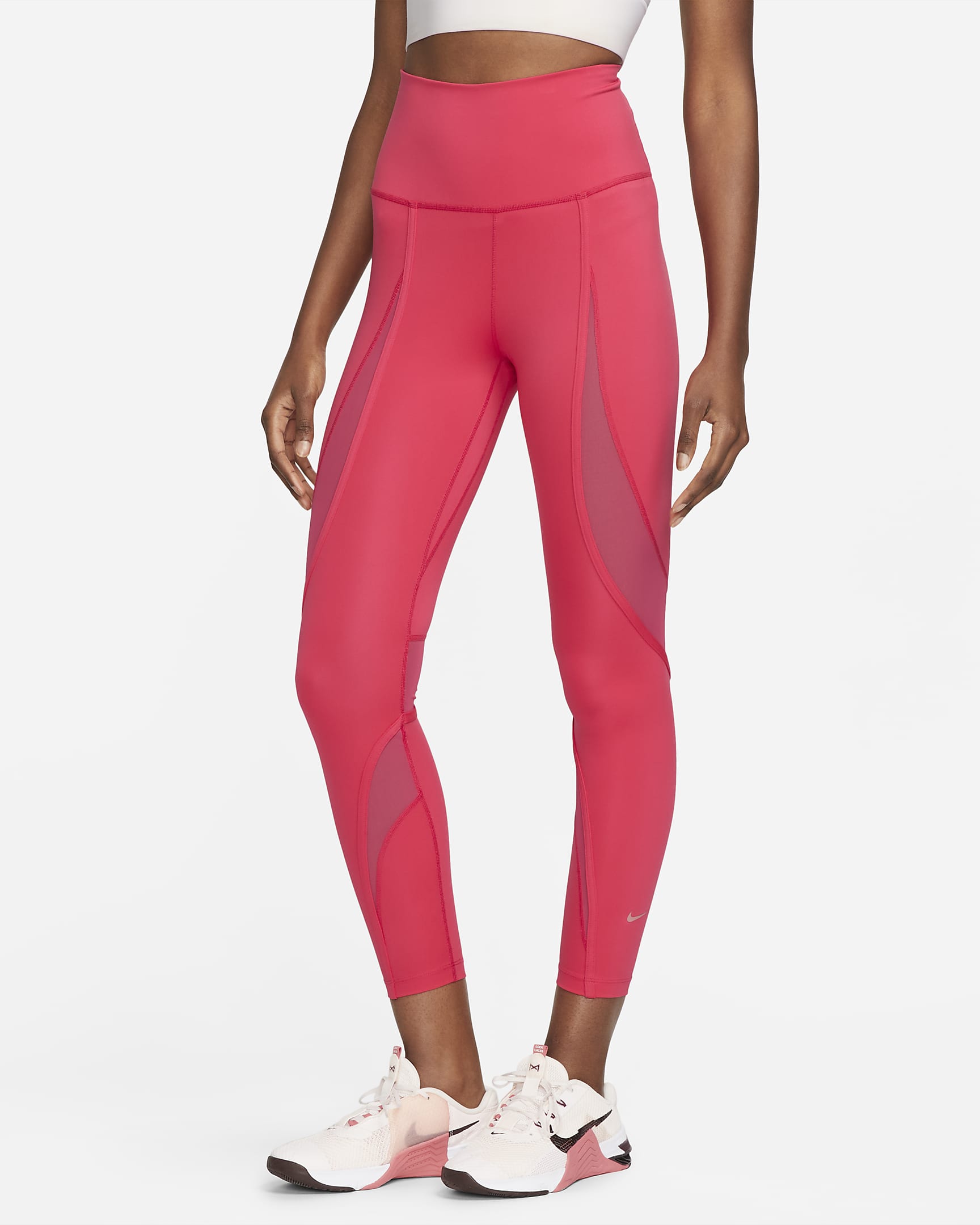 Nike One Women's High-Waisted 7/8 Mesh-Panelled Leggings. Nike UK