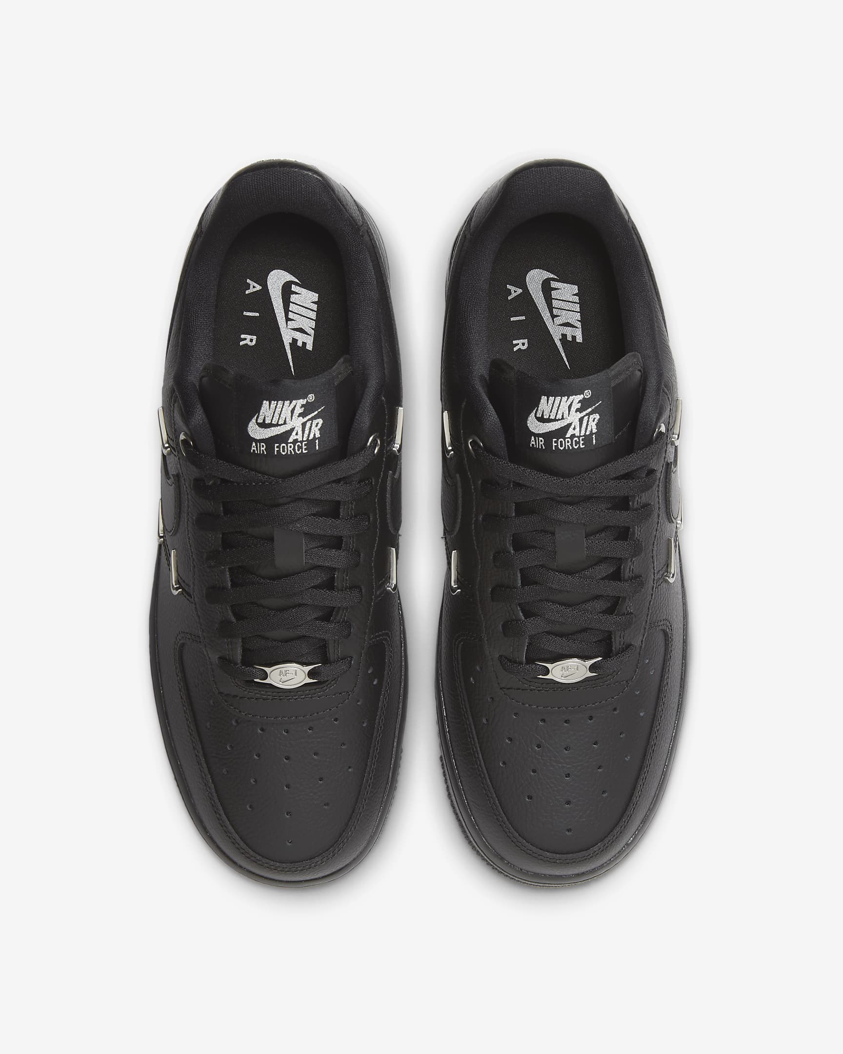 Nike Air Force 1 '07 LX Women's Shoes - Black/Black/Metallic Silver/Black