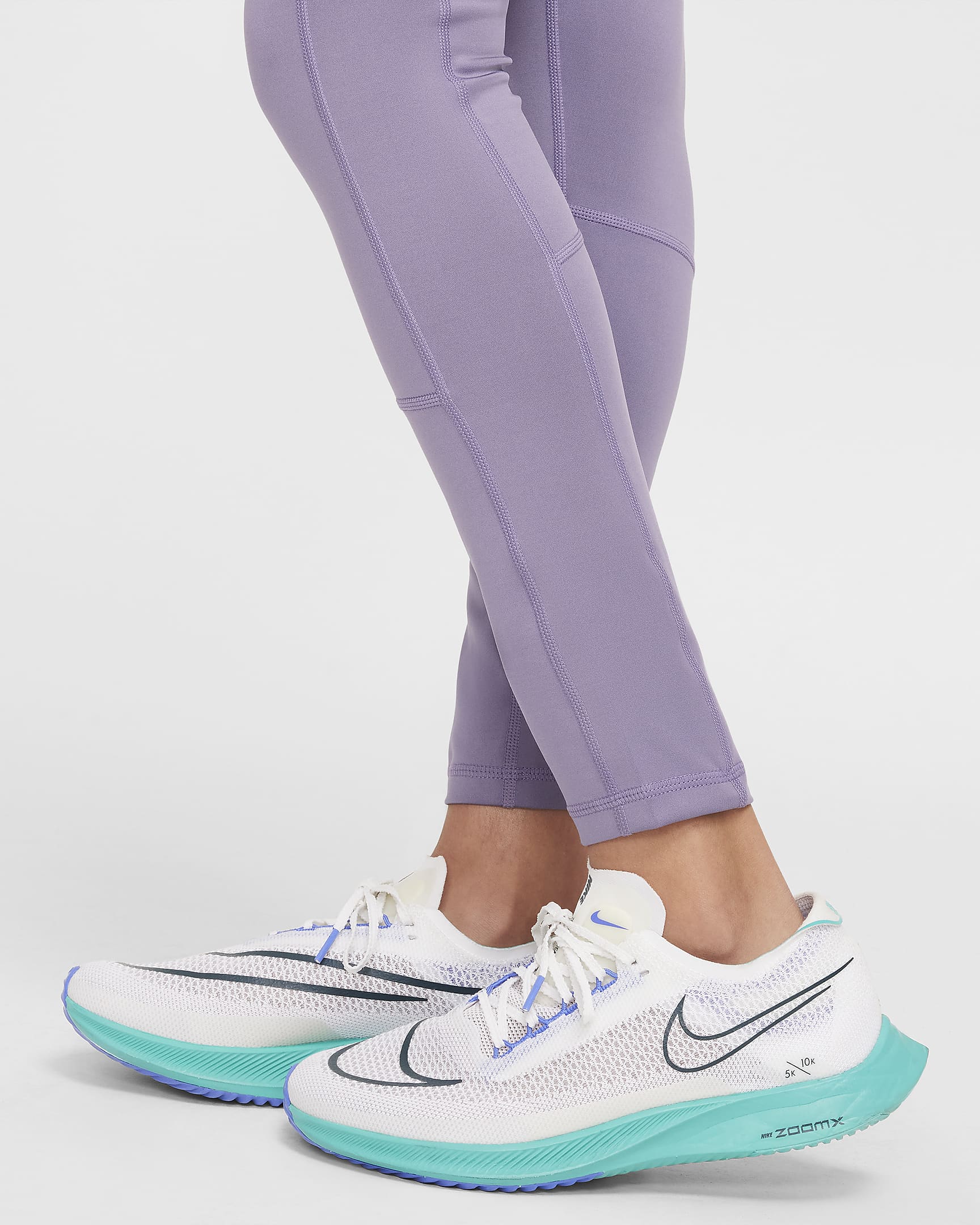 Nike Pro Leak Protection: Period Girls' Dri-FIT Leggings - Daybreak/White