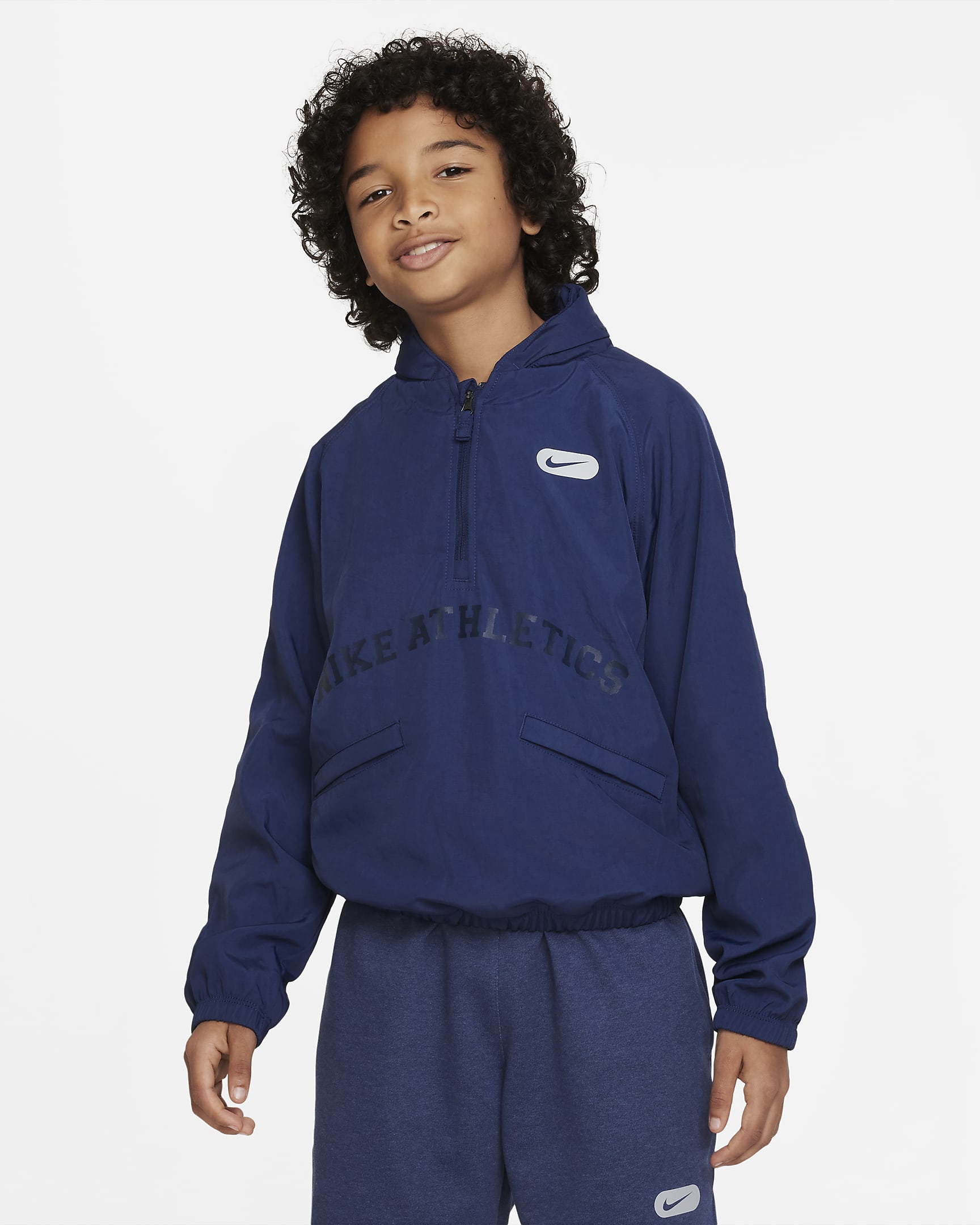 Nike Athletics Repel Older Kids' (Boys') 1/2-Zip Training Hoodie. Nike LU