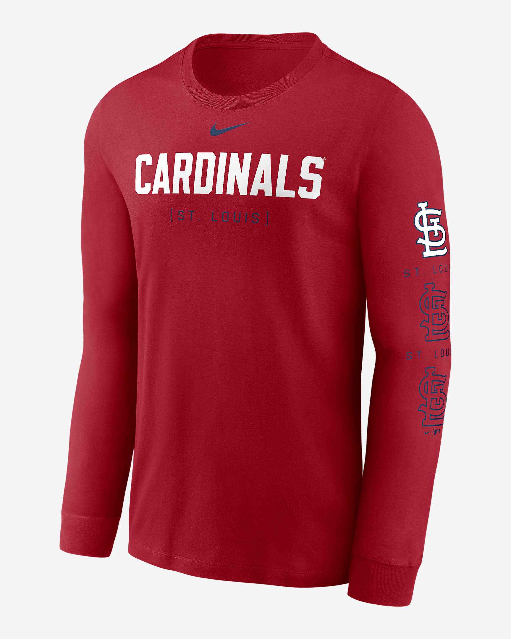 St. Louis Cardinals Repeater Men's Nike MLB Long-Sleeve T-Shirt - Red