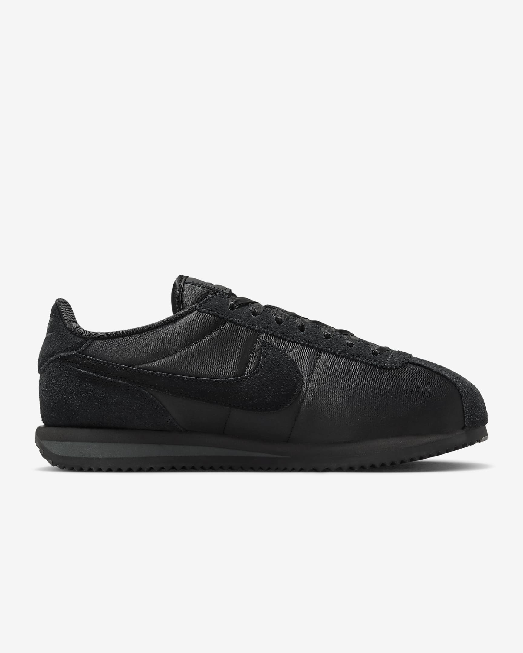 Nike Cortez Textile Women's Shoes - Black/Dark Smoke Grey/Black