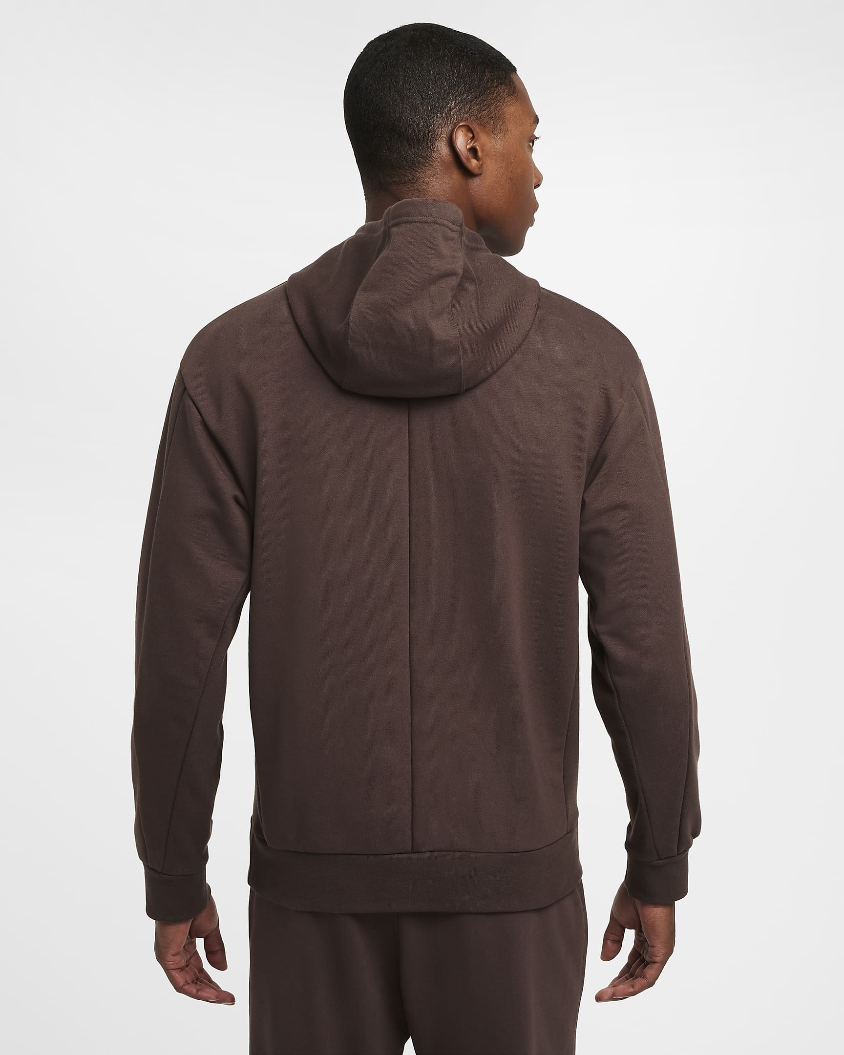 Sweat à capuche de tennis Dri-FIT en tissu Fleece NikeCourt Heritage pour homme - Baroque Brown/Velvet Brown