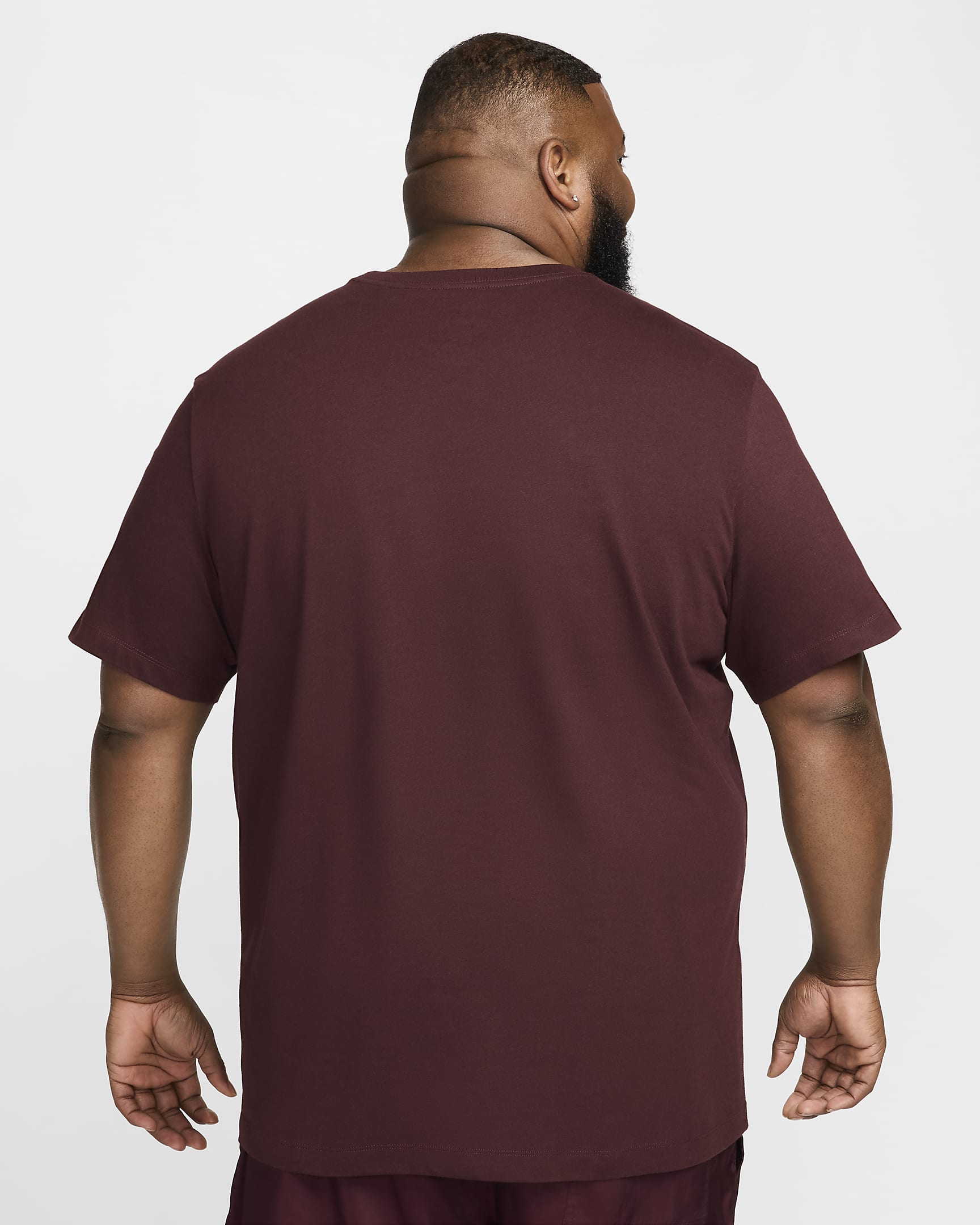 Nike Sportswear Swoosh Men's T-Shirt - Burgundy Crush