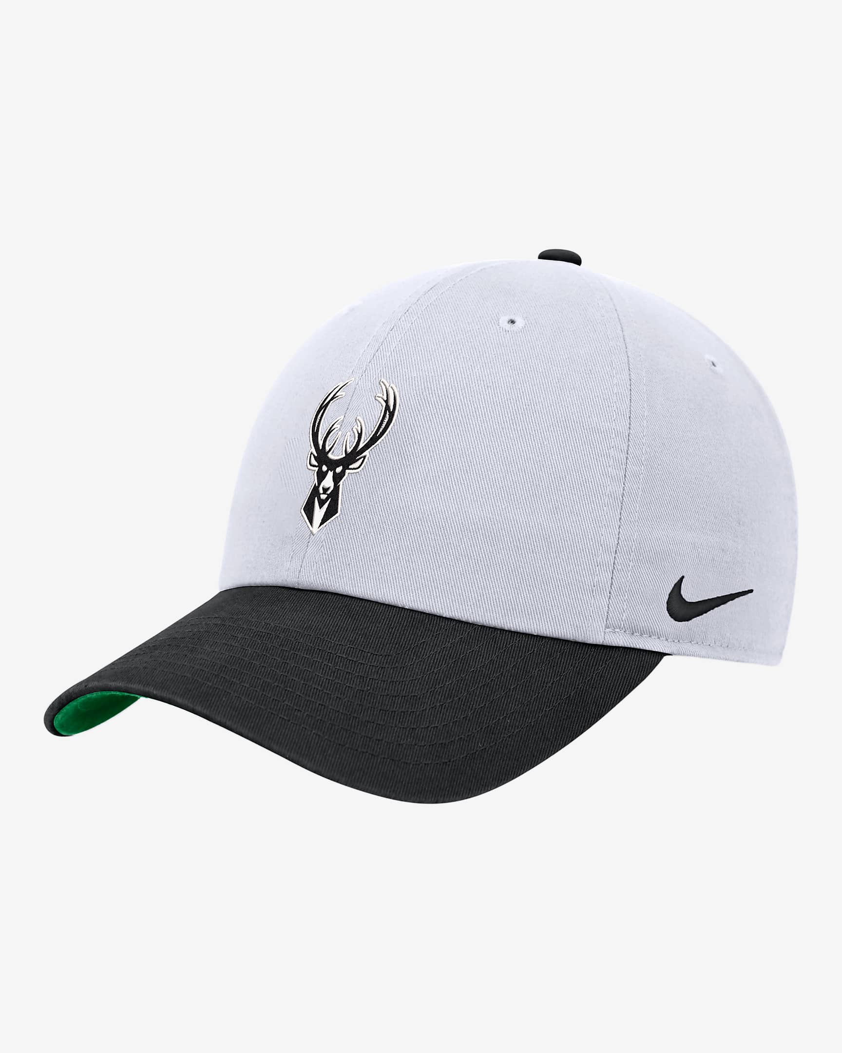 Milwaukee Bucks Select Series Nike NBA Cap - White