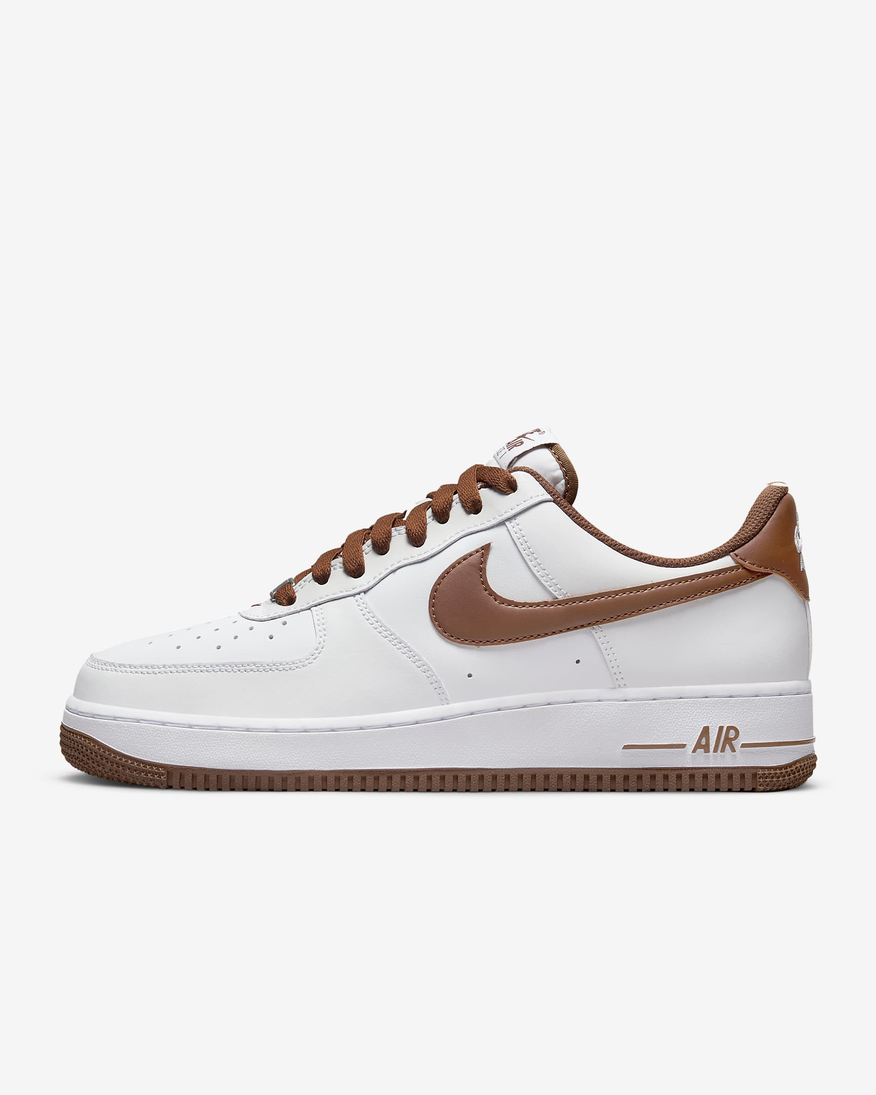 Nike Air Force 1 '07 Men's Shoes - White/White/Pecan