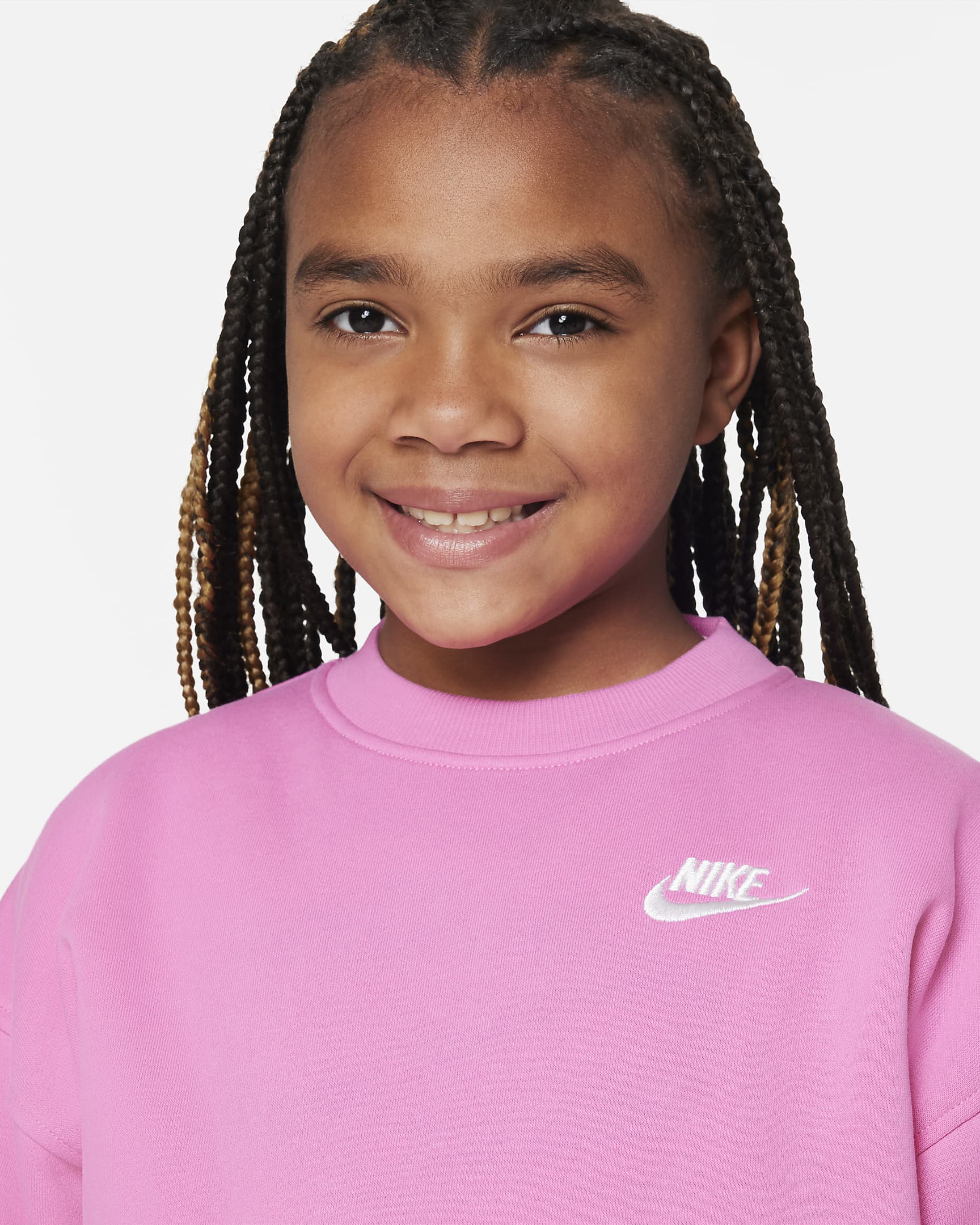 Sweat oversize Nike Sportswear Club Fleece pour ado (fille). Nike LU