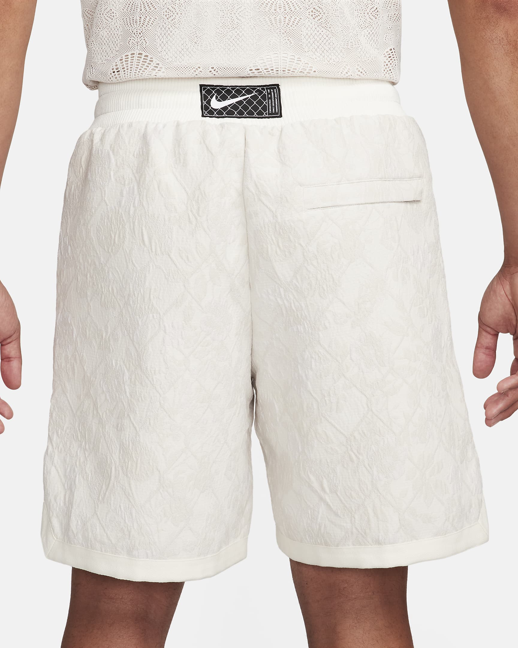 Shorts de básquetbol Repel de 20 cm para hombre Nike DNA - Marfil pálido/Vela