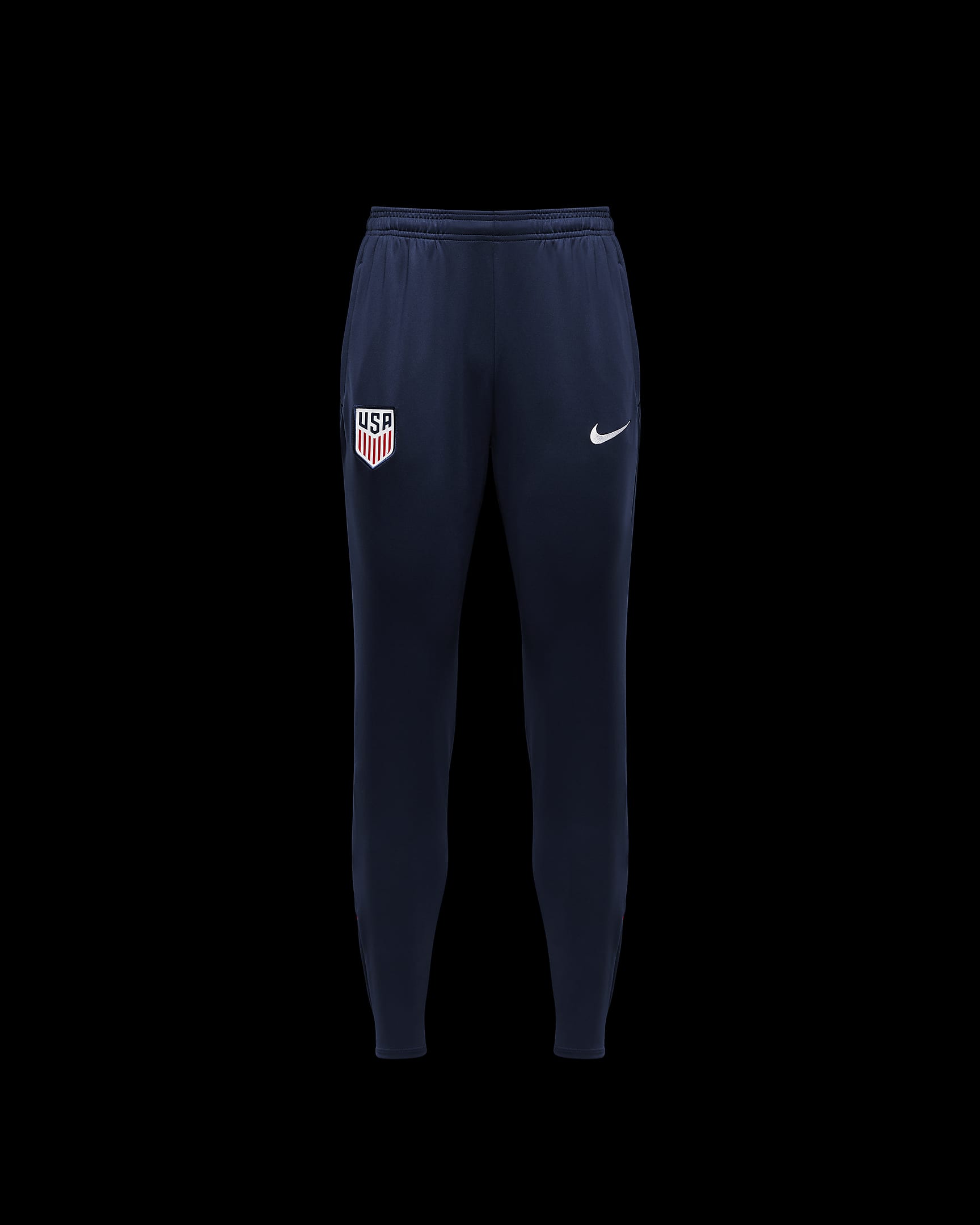 USMNT Strike Women's Nike Dri-FIT Soccer Knit Pants - Obsidian/Sport Red/White