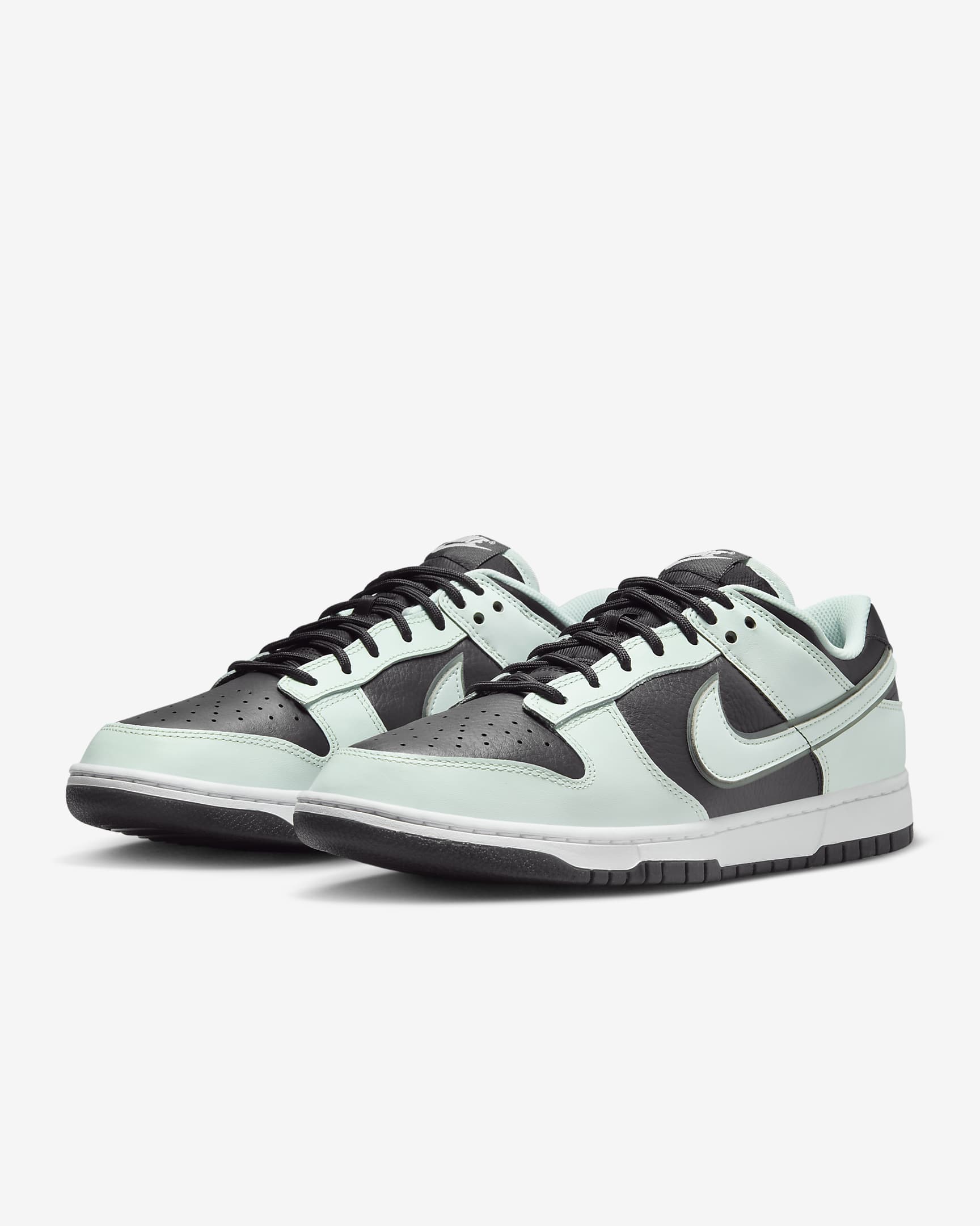 Nike Dunk Low Retro Premium Men's Shoes - Dark Smoke Grey/White/Barely Green