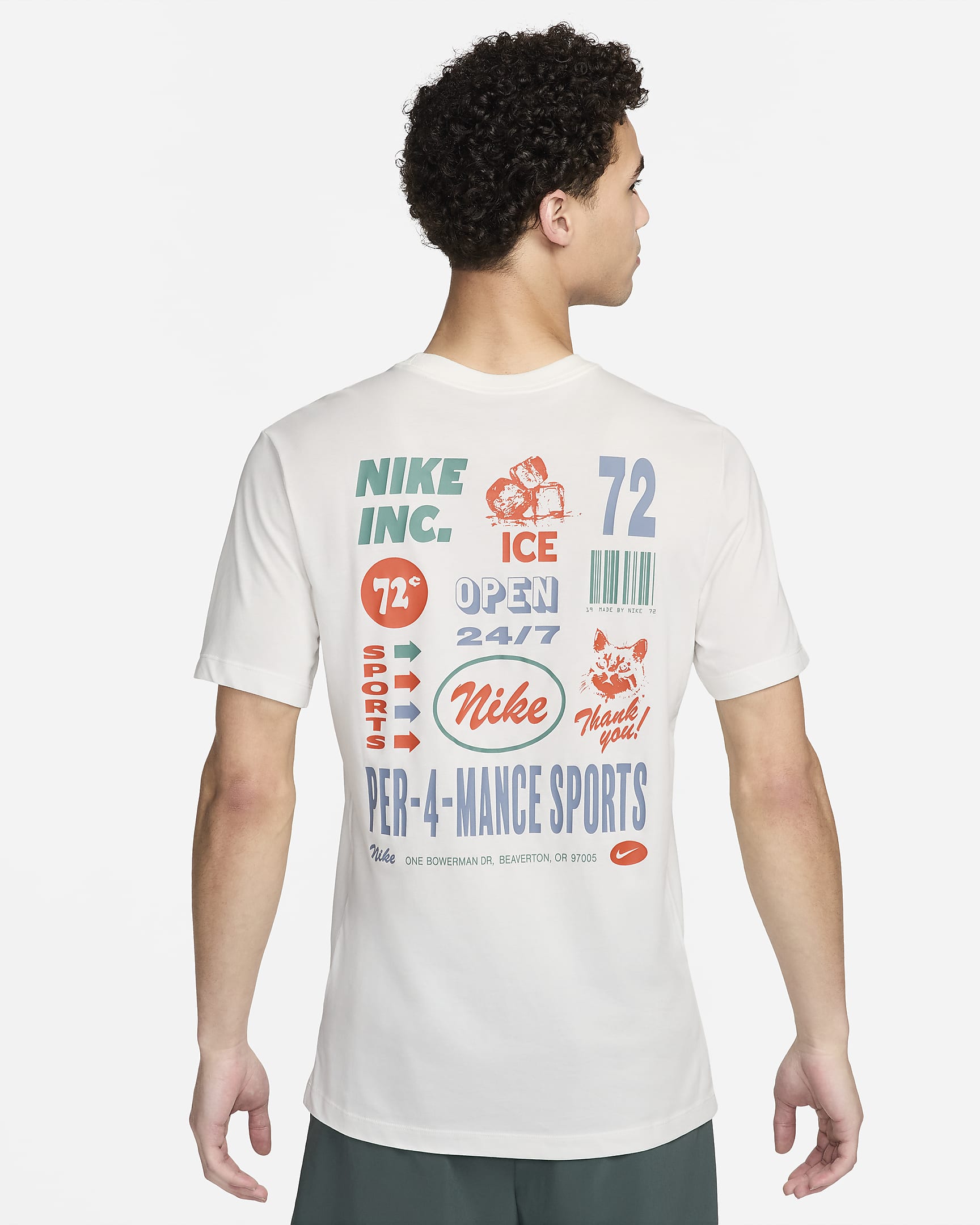 Playera de fitness Nike Dri-FIT para hombre - Vela