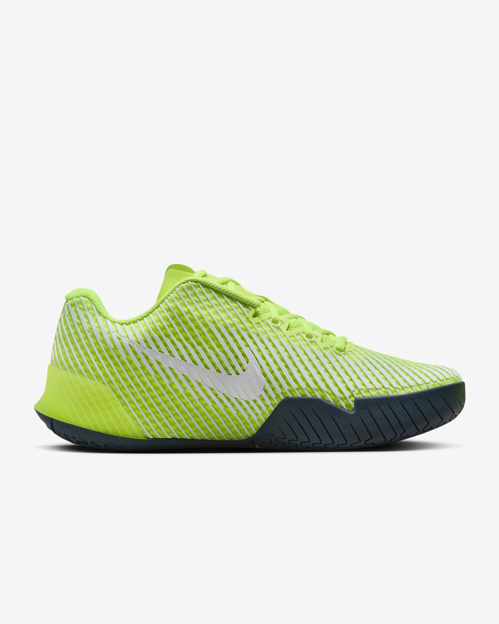 Tennissko för hårt underlag NikeCourt Air Zoom Vapor för män - Volt/Armory Navy/Vit