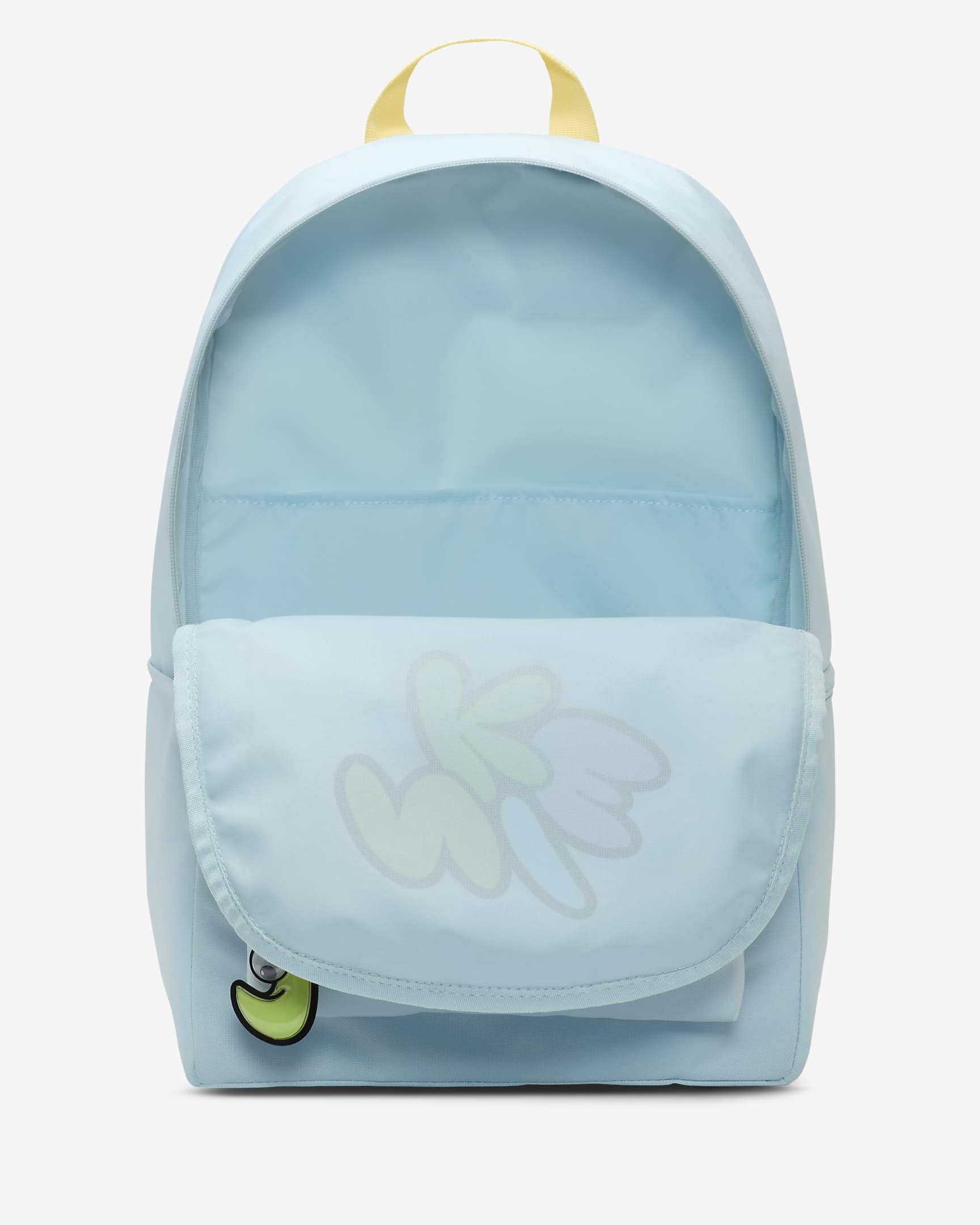 Nike Heritage Older Kids' Backpack (25L) - Glacier Blue/Soft Yellow/Light Lemon Twist