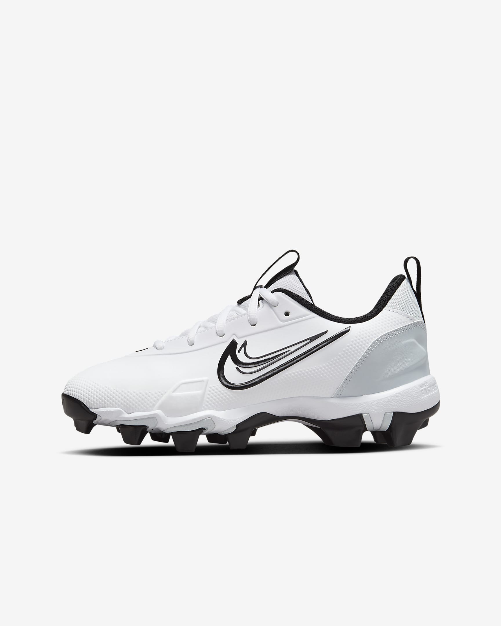 Nike Force Trout 9 Keystone Big Kids' Baseball Cleats - White/Pure Platinum/Black