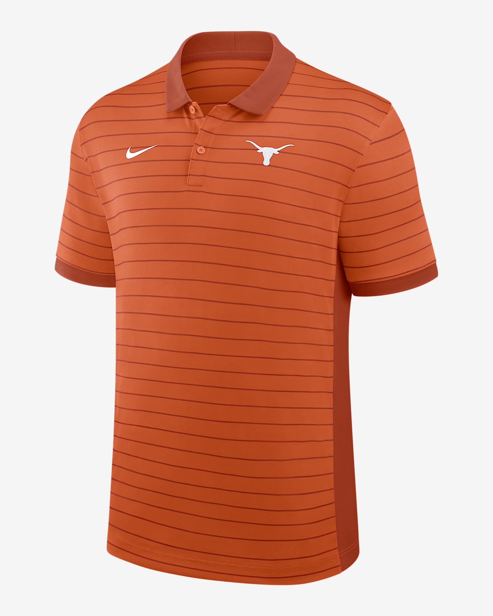 Texas Sideline Victory Stripe Men's Nike Dri-FIT College Polo - Burnt Orange