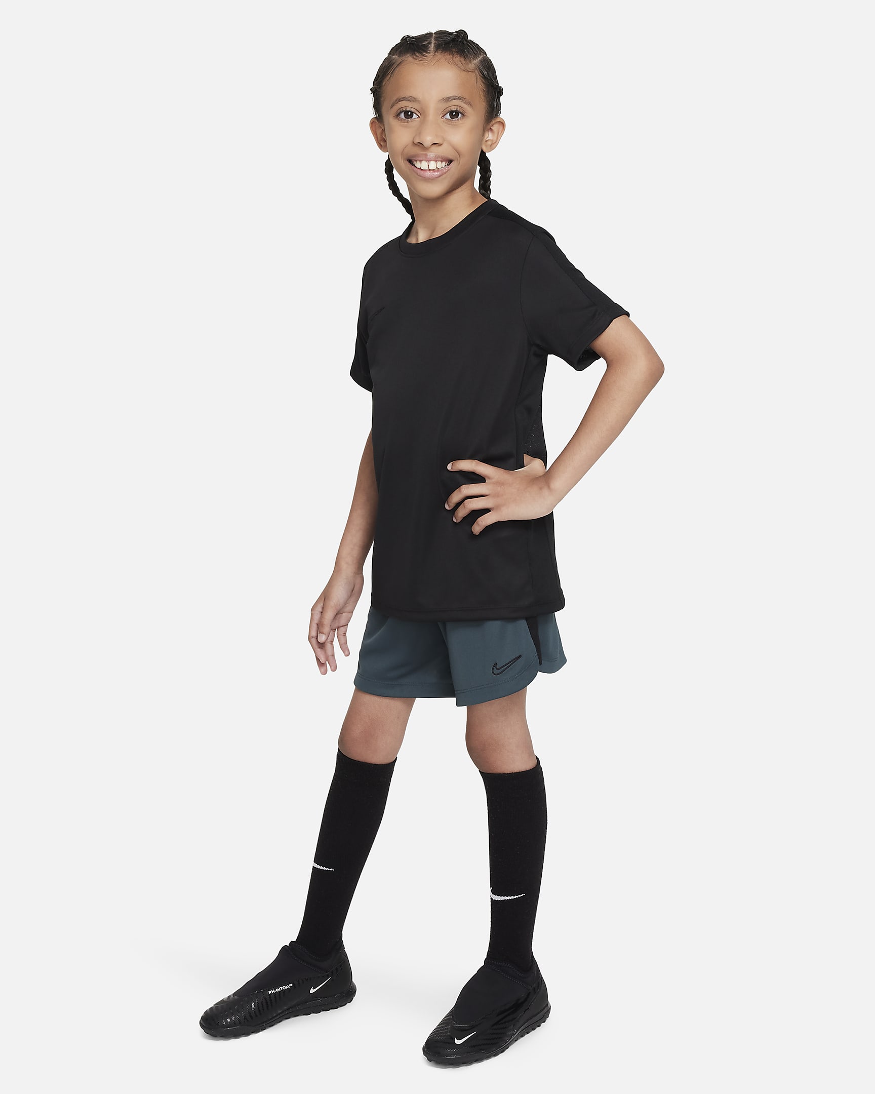 Nike DriFIT Academy 23 Big Kids' (Girls') Soccer Shorts.