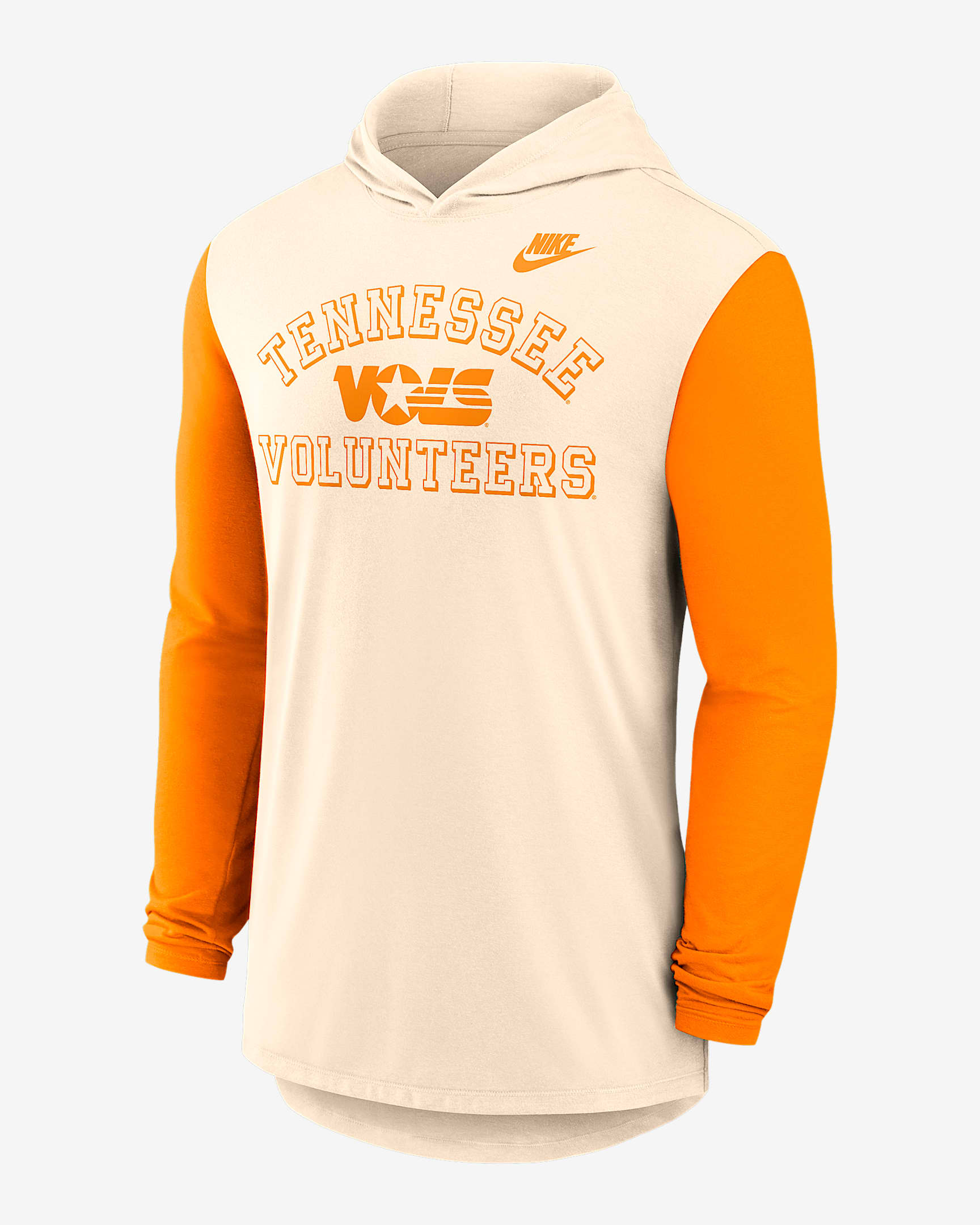 Tennessee Legacy Men's Nike Dri-FIT College Long-Sleeve Hooded T-Shirt - Natural